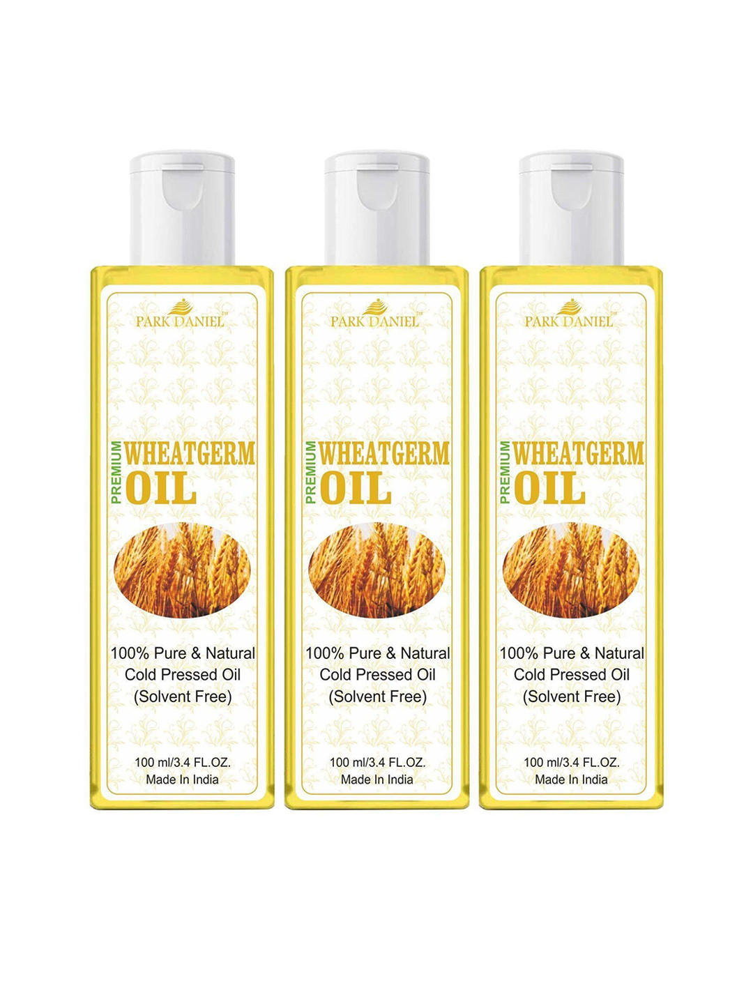 

Park Daniel Set Of 3 Premium Wheatgerm Oil - 100 ml Each, Transparent
