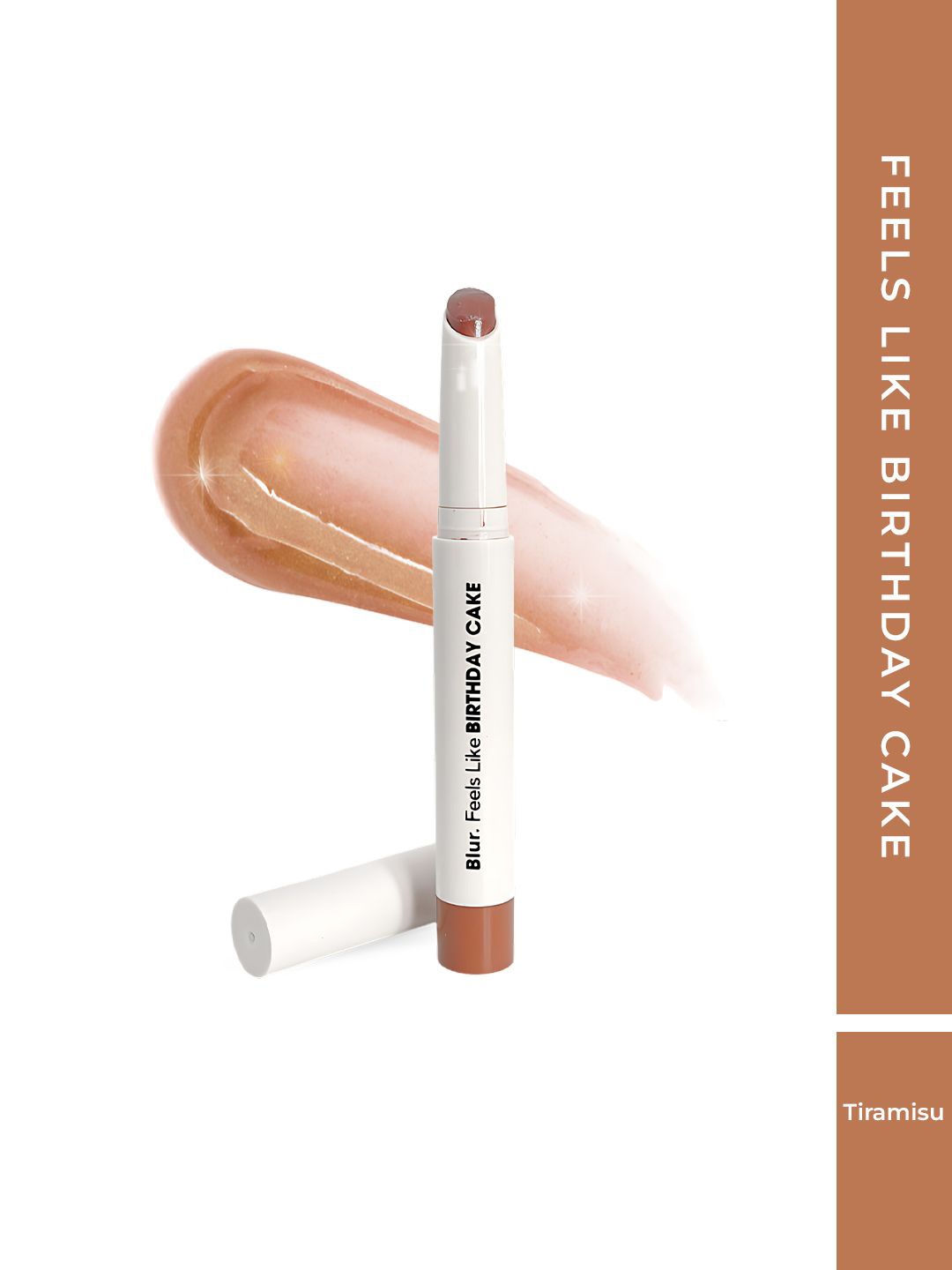 

BLUR INDIA Feels like Birthday Cake Non-Sticky Cheek & Lip Glaze 5 ml - Tiramisu, Brown