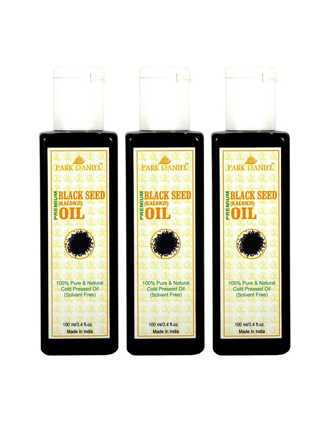 

Park Daniel Set Of 3 Pure & Natural Blackseed Oil - 100 ml Each, Transparent