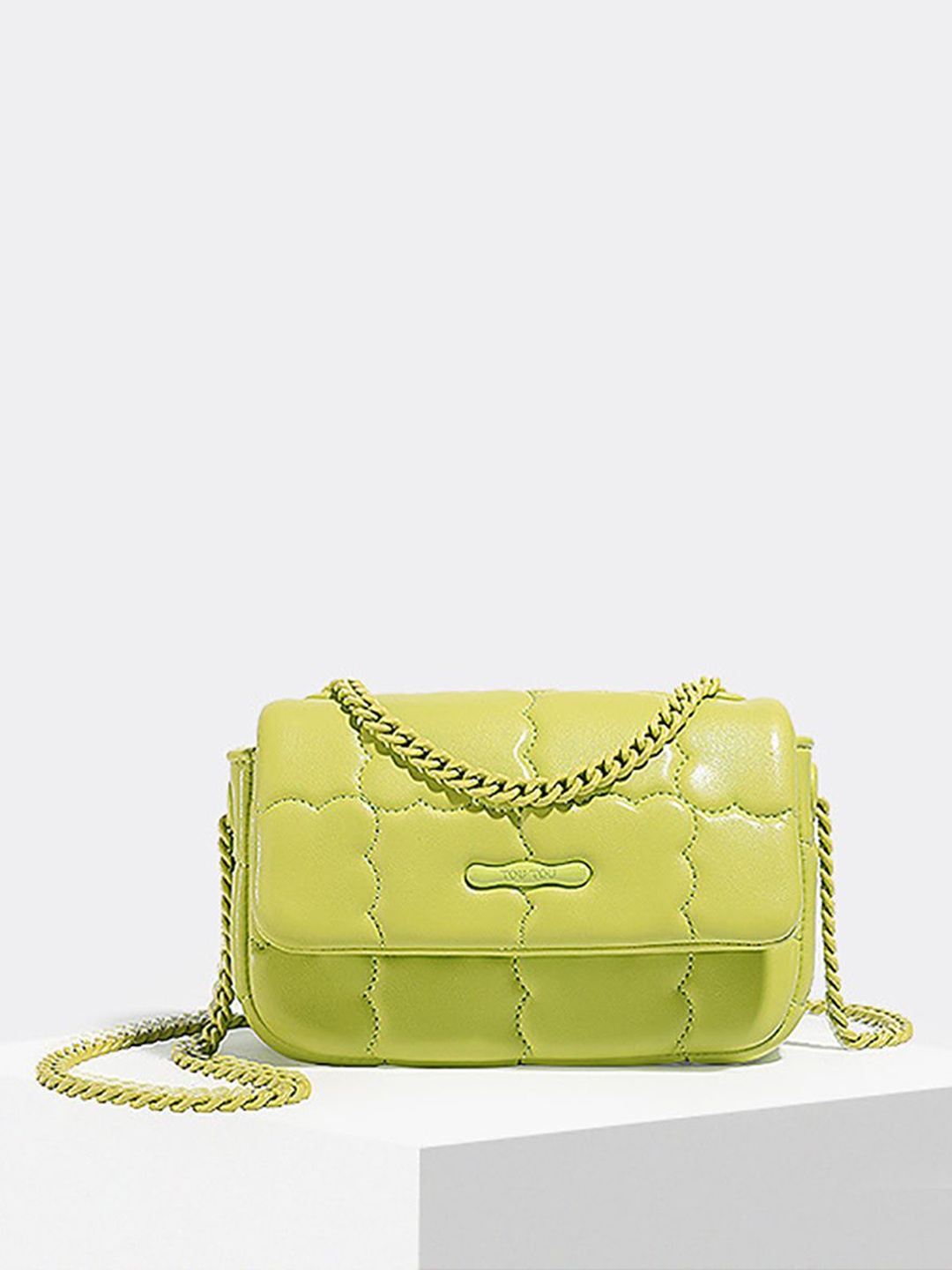 

StyleCast x Revolte Women Textured Swagger Sling Bag, Green