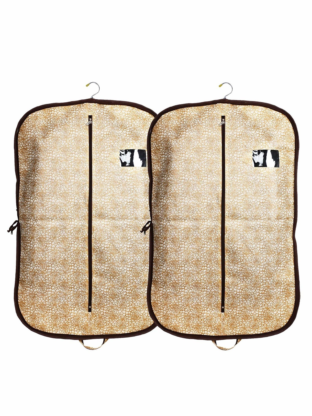 

Kuber Industries Brown 2 Pieces Foldable Multi-Utility Organisers