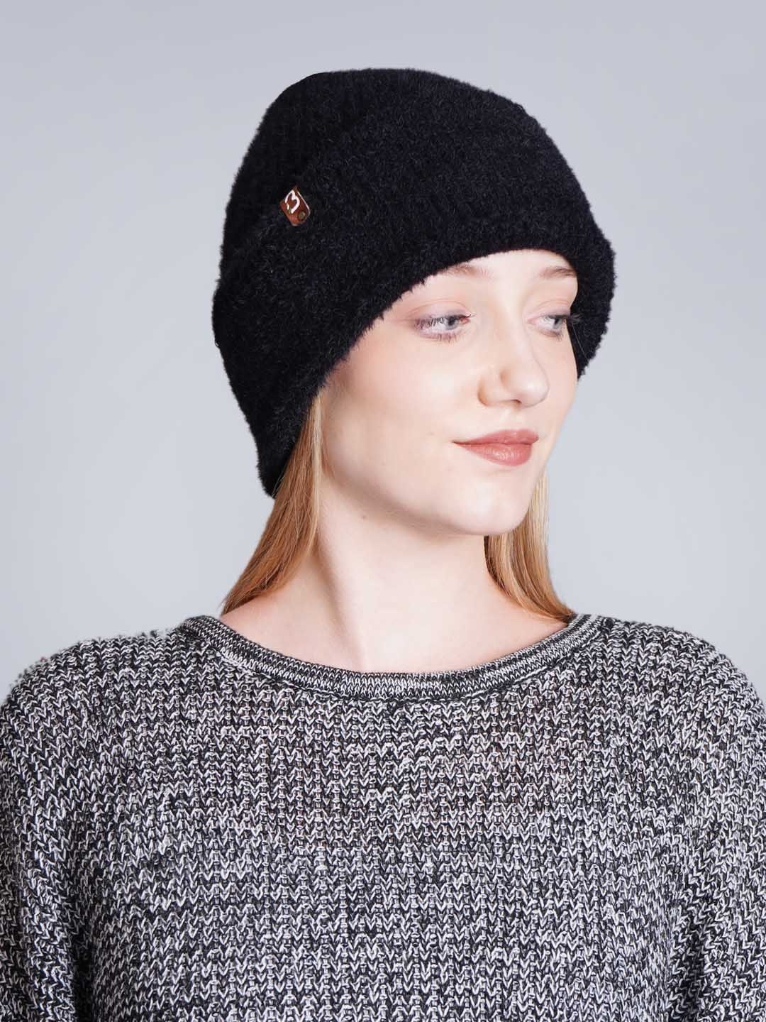 

Bharatasya Unisex Solid Beanie, Black