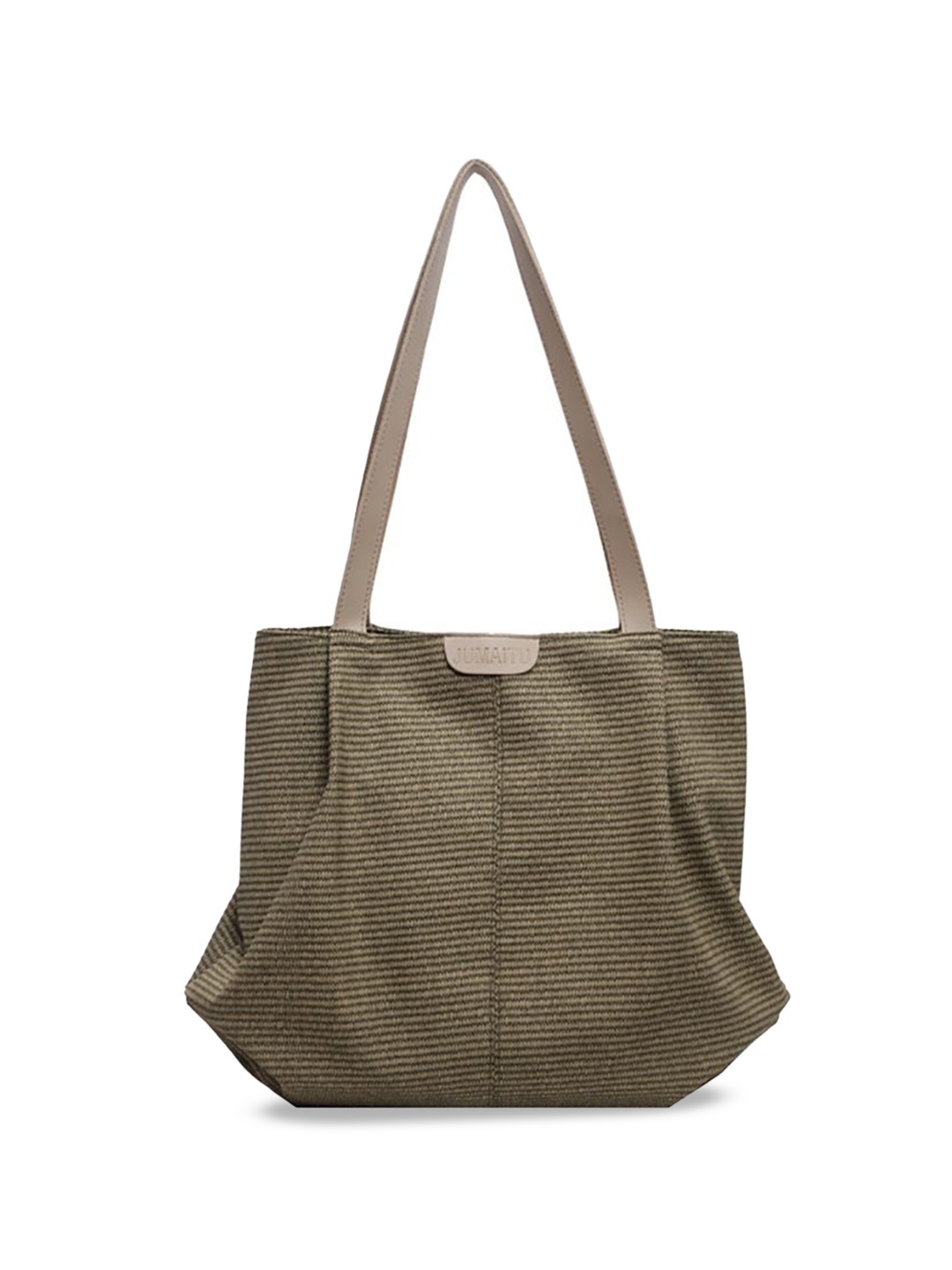 

StyleCast x Revolte Women Striped Shopper Shoulder Bag, Green