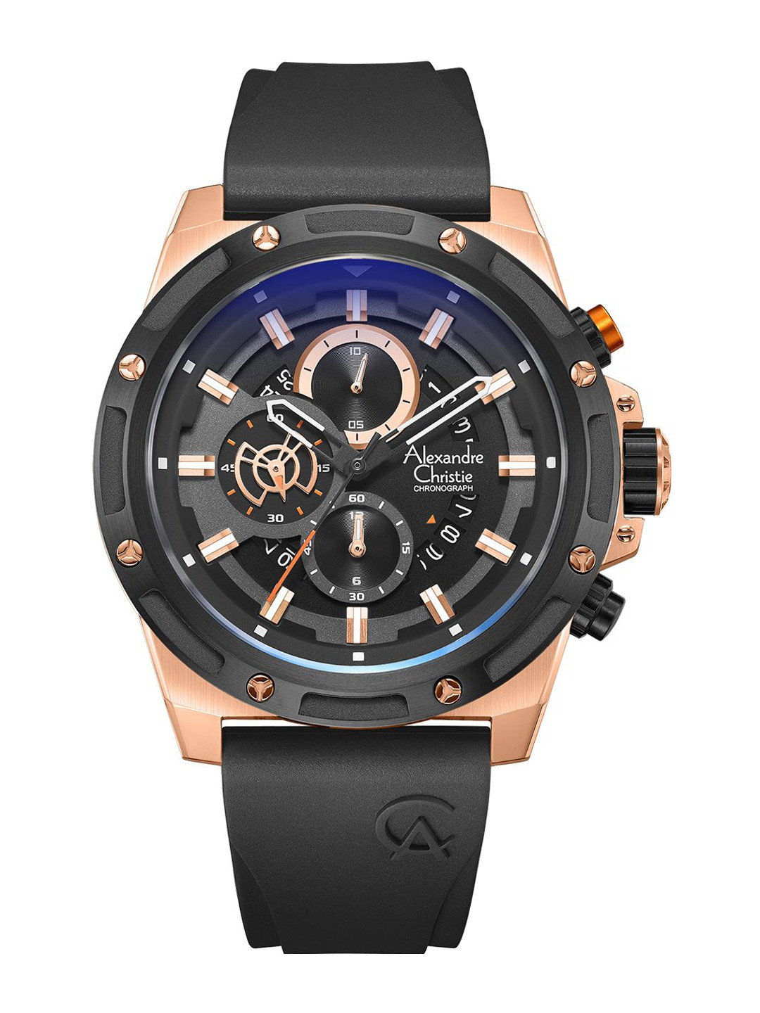 

Alexandre Christie Men Dial & Straps Analogue Watch 6506MCRBRBA, Black