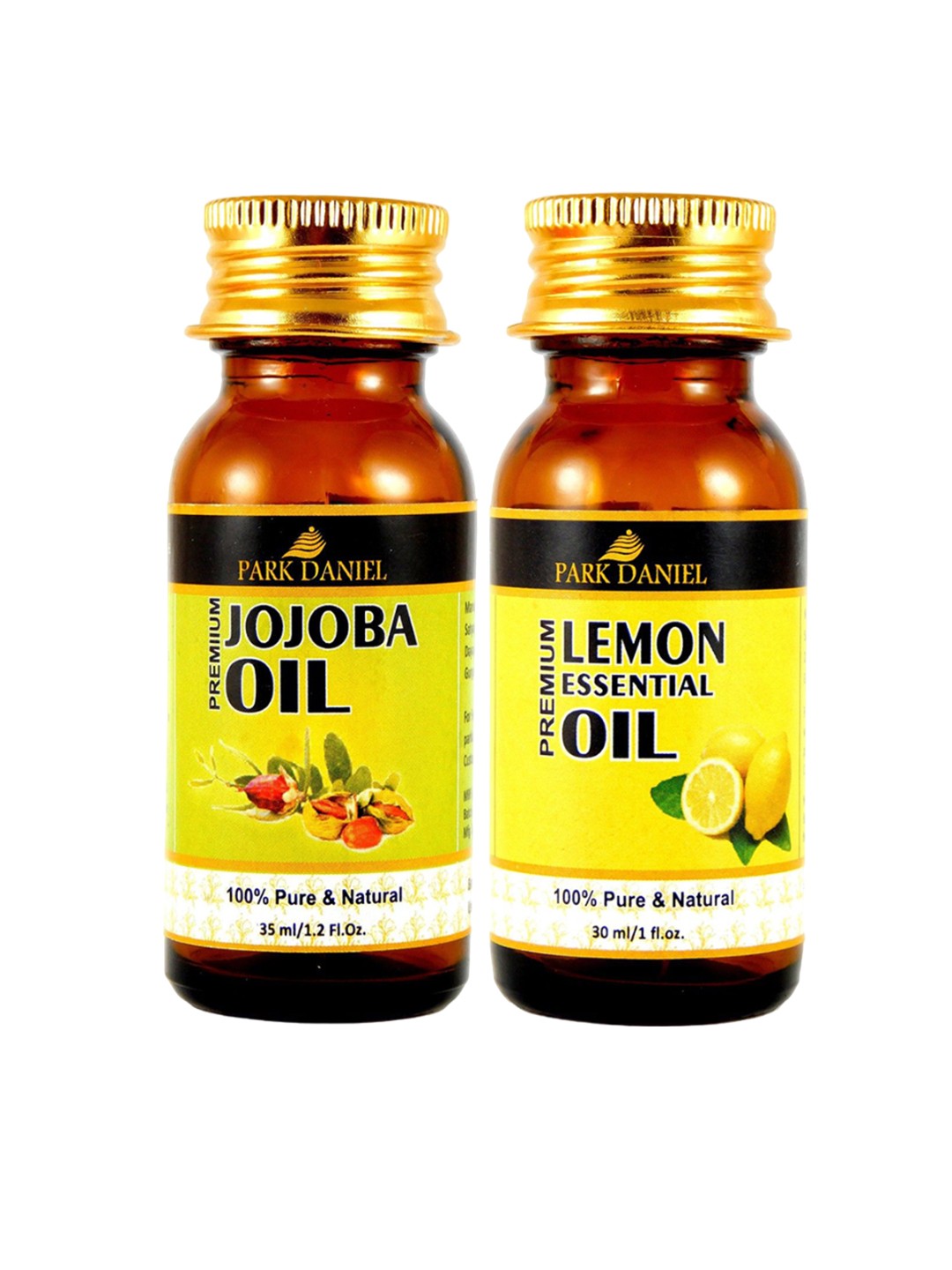 

Park Daniel Set Of 2 Jojoba Oil & Lemon Essential Oil- 30 ml Each, Transparent