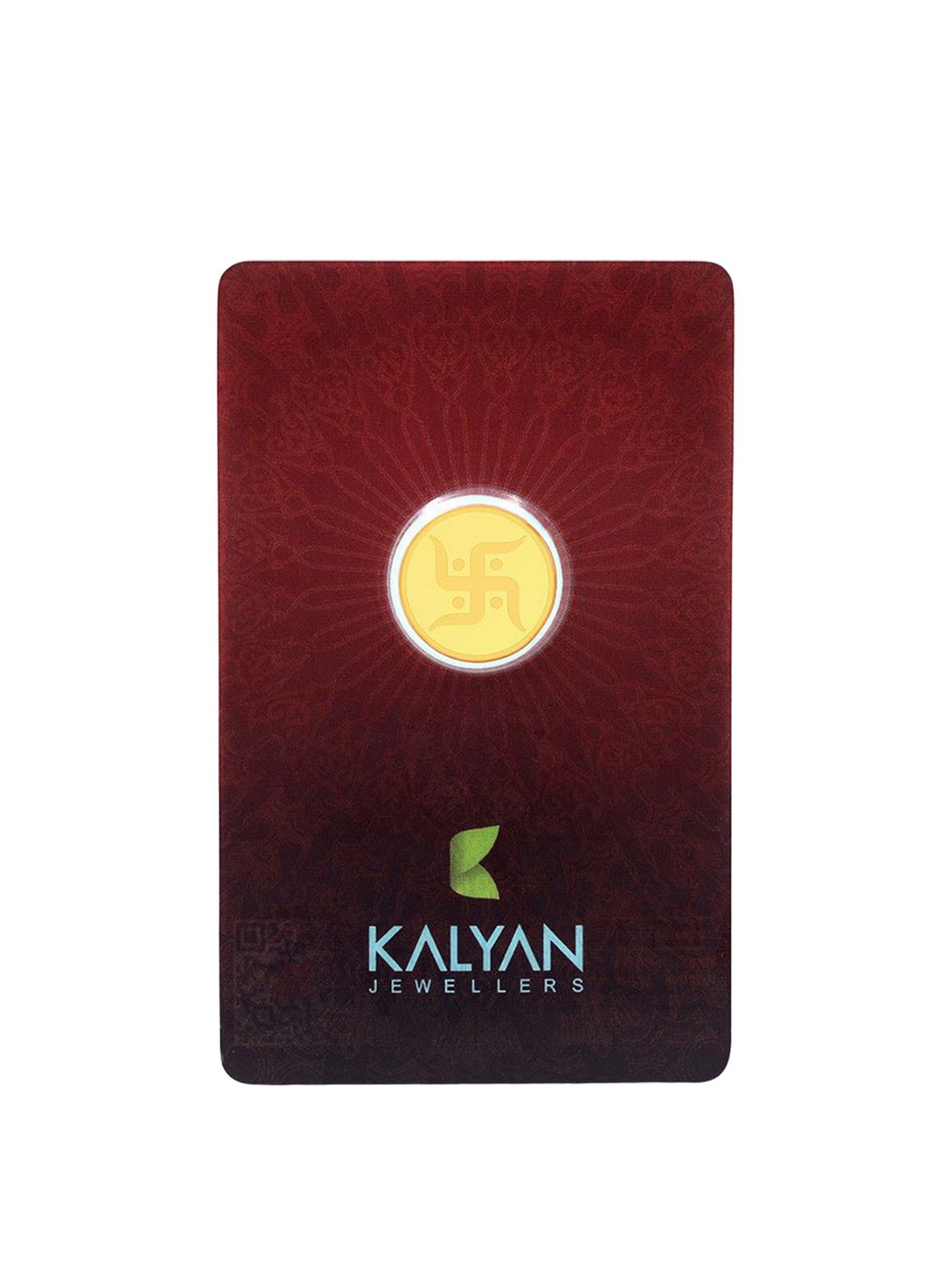 

Kalyan Jewellers 24K (999) Purity Swastik Gold Coin 2 Gms