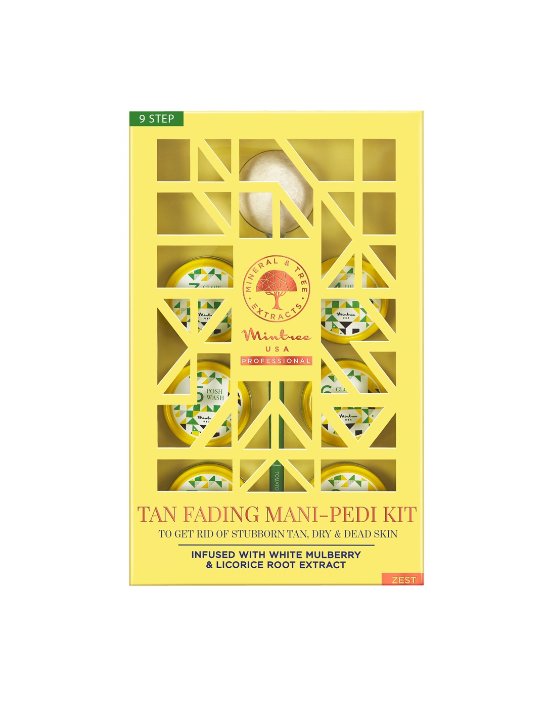 

Mintree Professional 9 Step Detan Fading Manicure-Pedicure kit - 151 g, Yellow