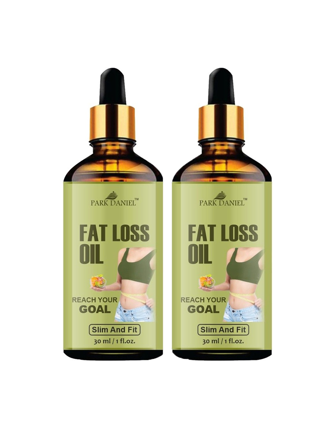 

Park Daniel 2 Pcs Weight Loss Body Fitness Oil-30 ml Each, Transparent