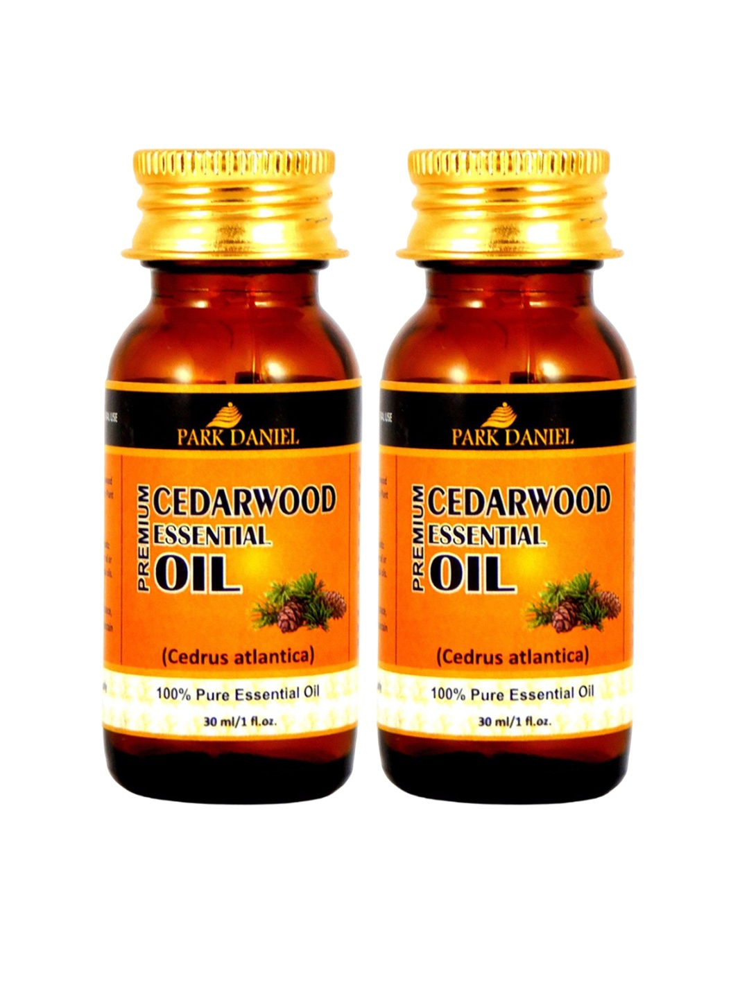 

Park Daniel Set Of 2 Natural Cedarwood Essential Oil For Skin & Hair- 30 ml Each, Transparent