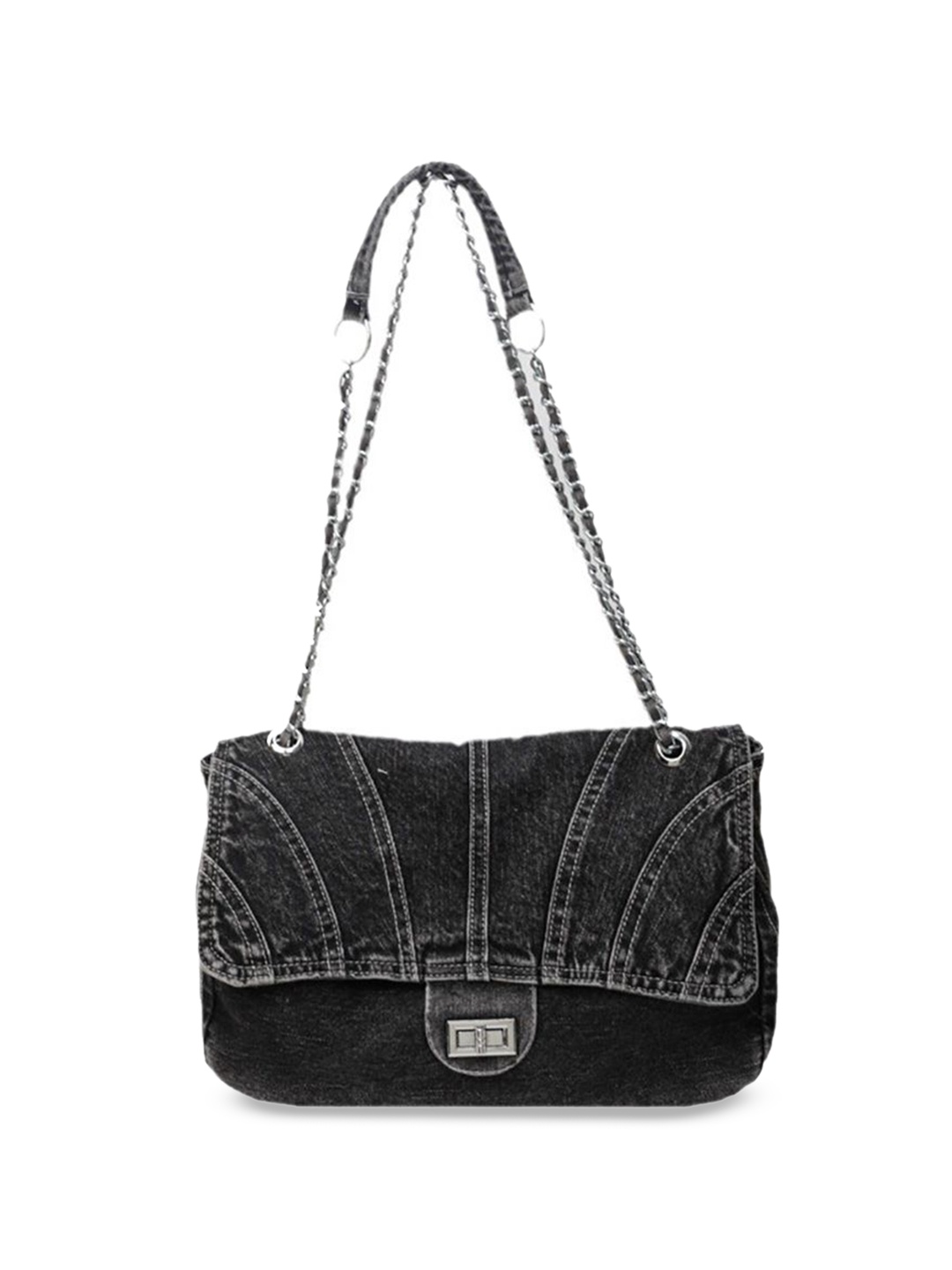 

StyleCast x Revolte Women Solid Shopper Shoulder Bag, Black