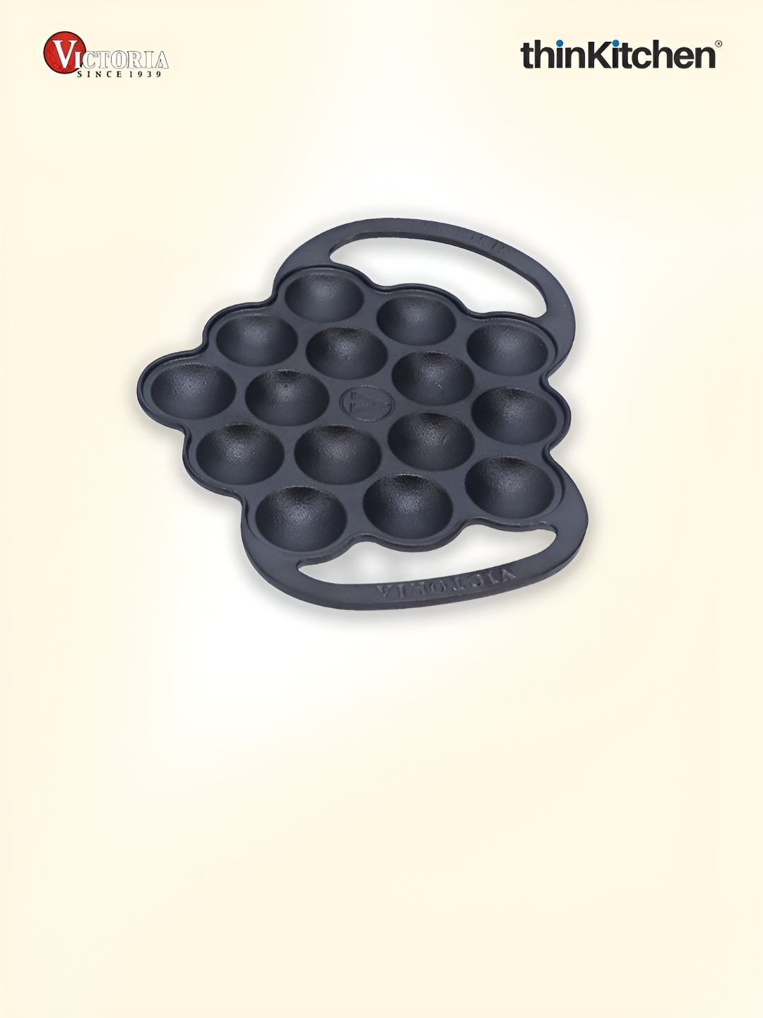 

Victoria Black Cast Iron Poffertjes Pan