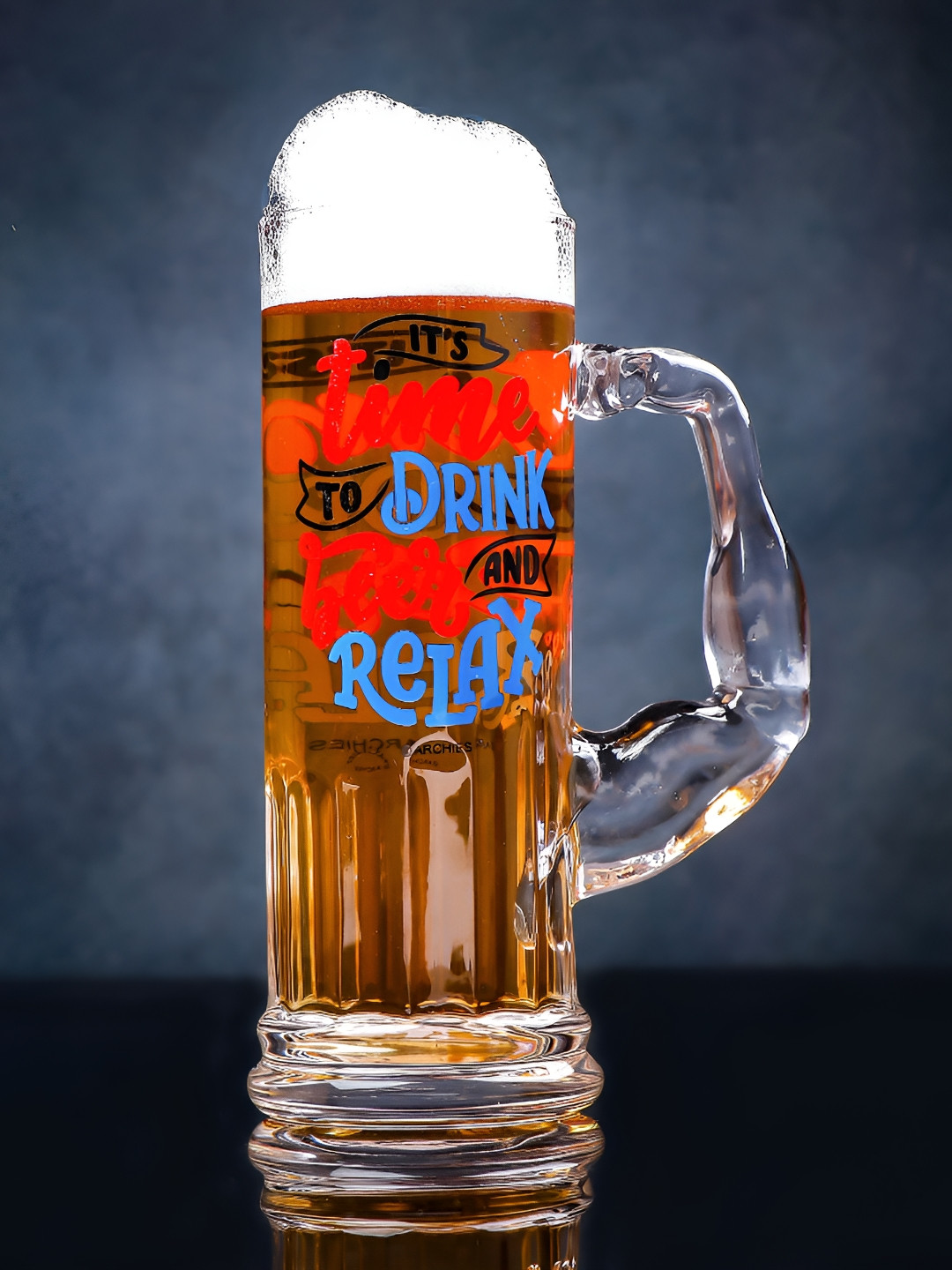 

Archies Transparent Glass Beer Mug