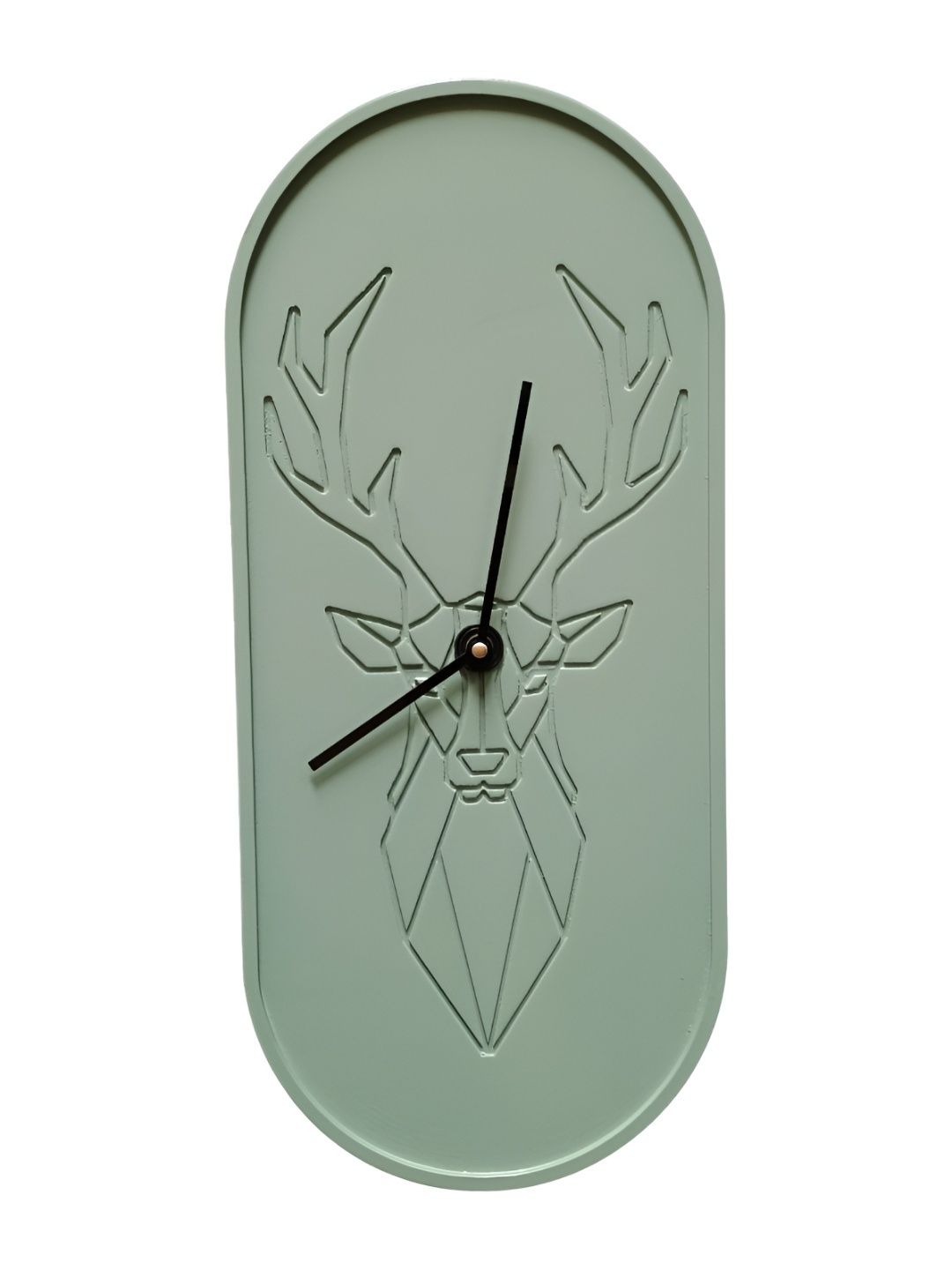

The Brand Barrel Teal Geometric Contemporary Wall Clock