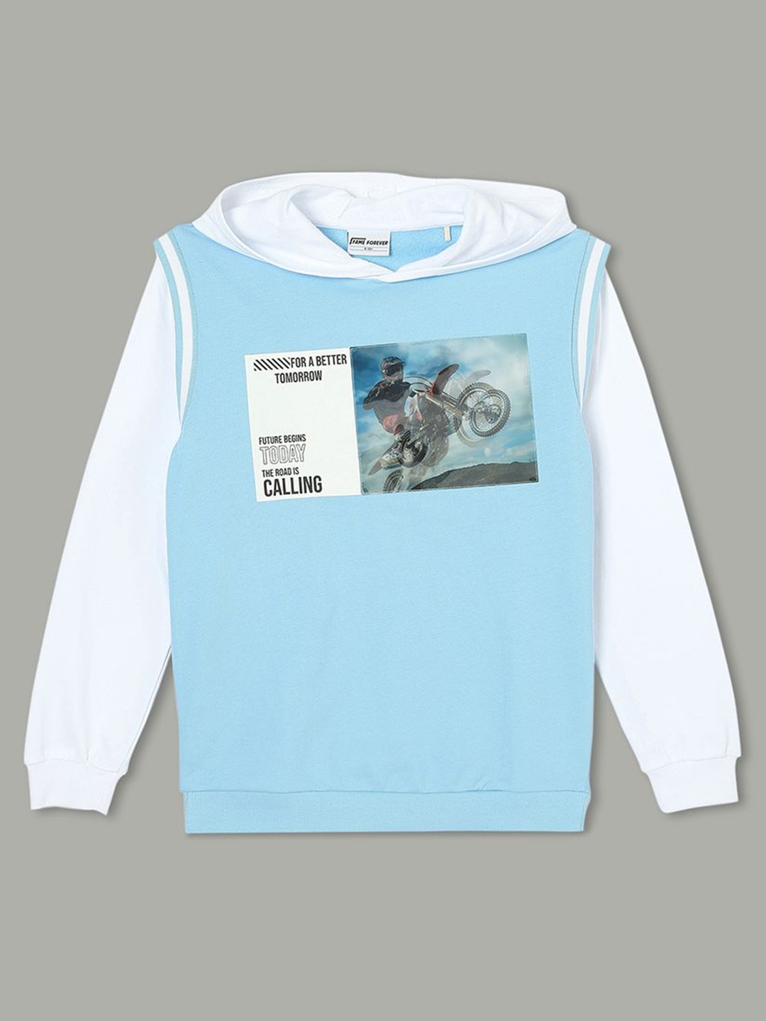 

Fame Forever by Lifestyle Boys Printed Pullover Sweatshirt, Blue
