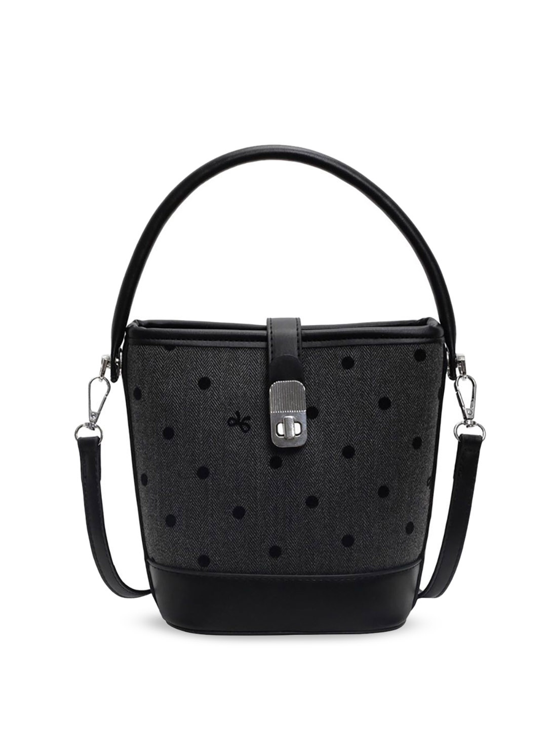

StyleCast x Revolte Women Textured Swagger Sling Bag, Black