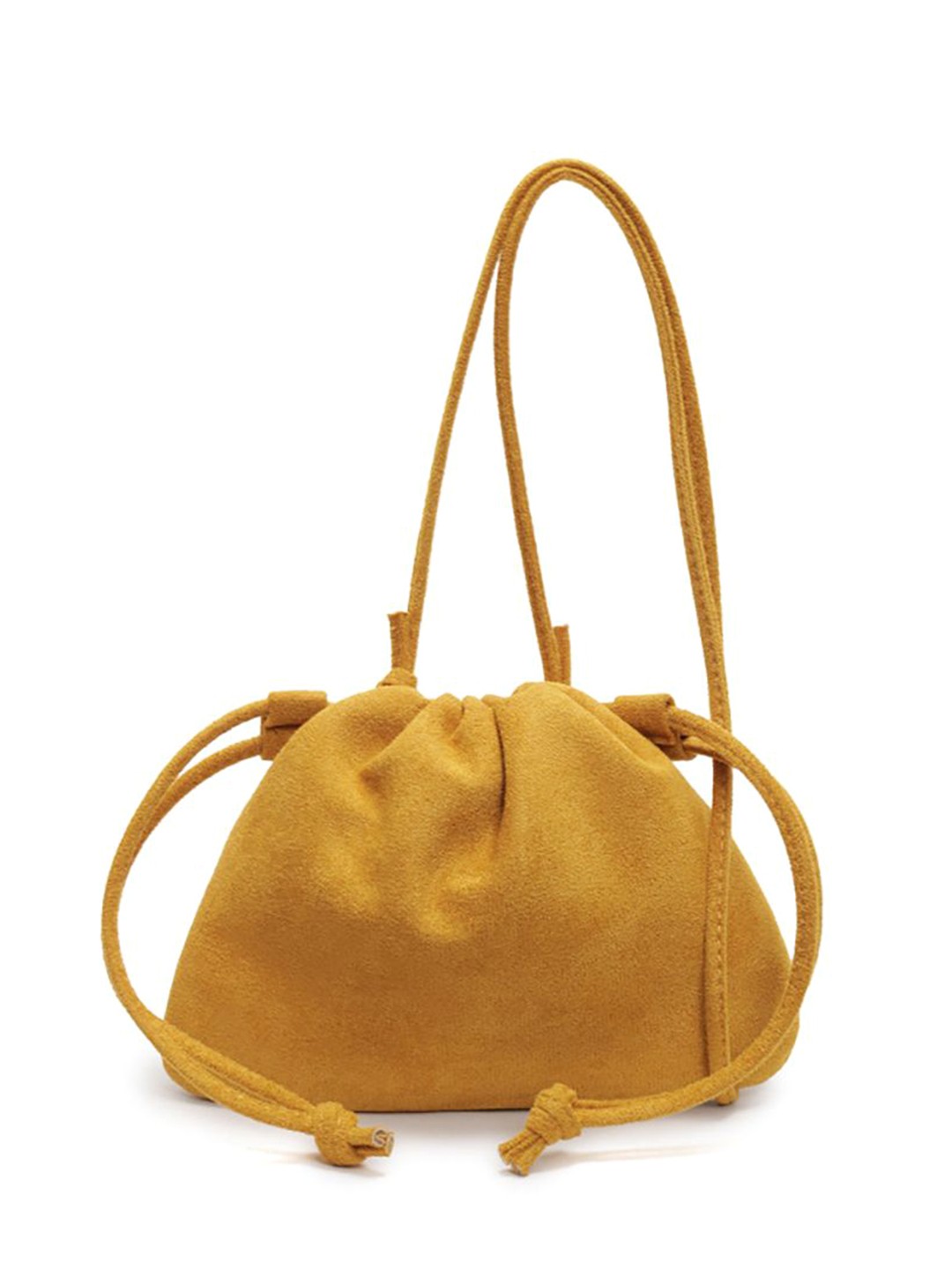 

StyleCast x Revolte Women Solid Bucket Sling Bag, Yellow