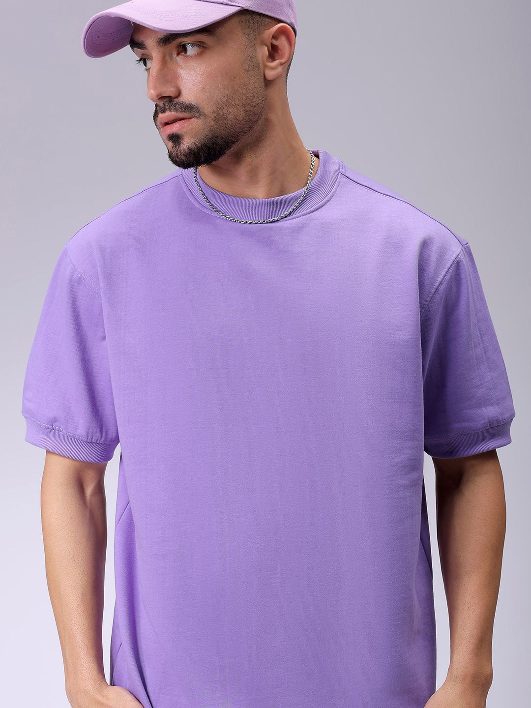 

The Indian Garage Co Men Round Neck Pullover Sweatshirt, Purple