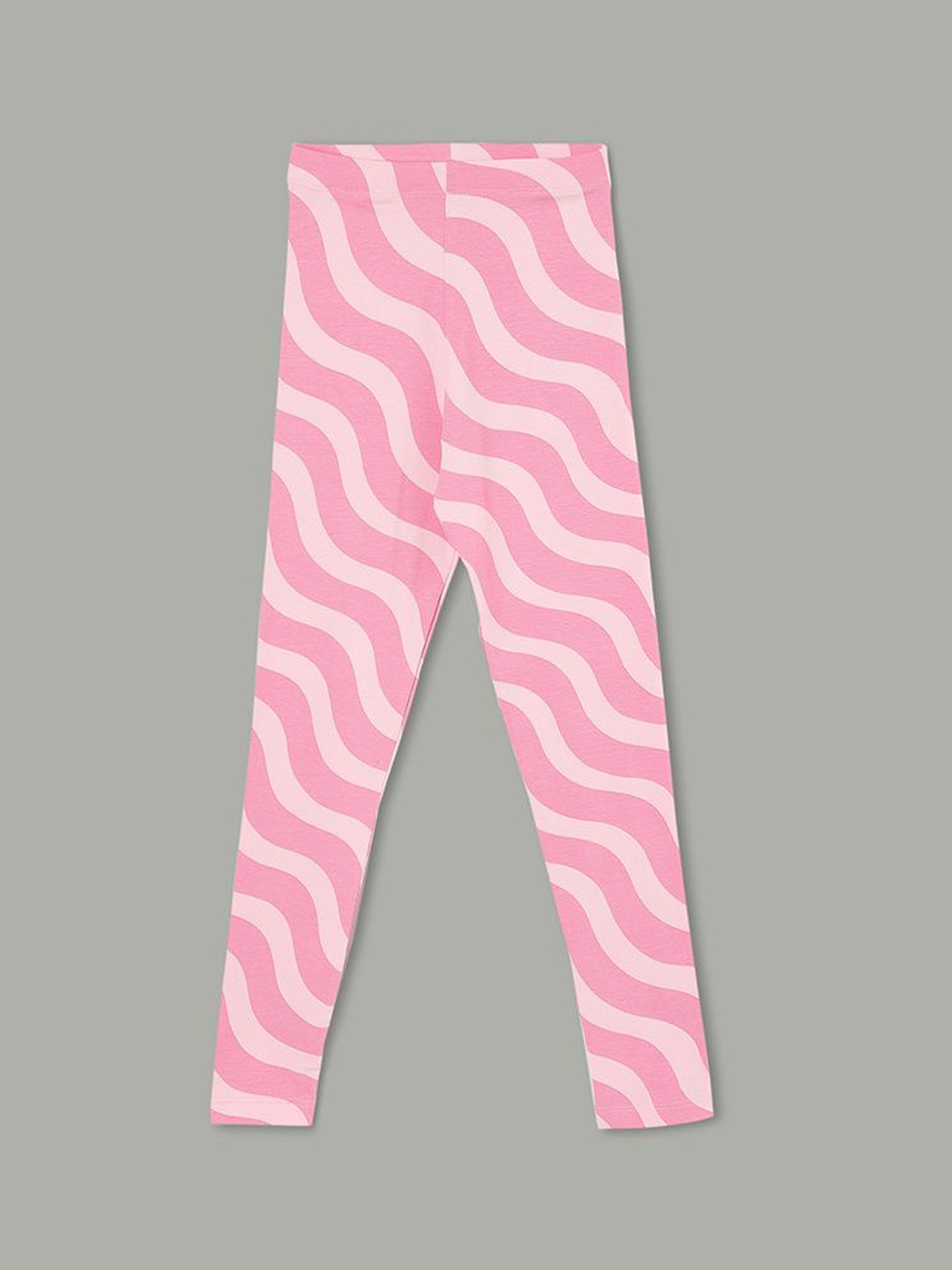 

Fame Forever by Lifestyle Girls Printed Cotton Ankle Length Legging, Pink