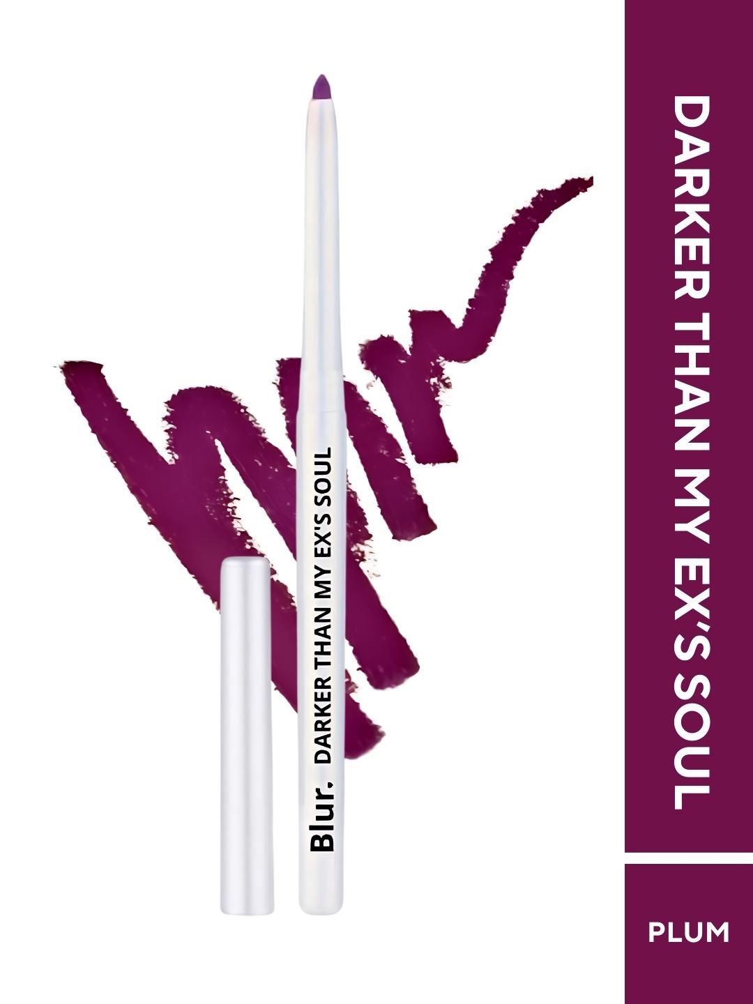 

BLUR INDIA Darker Than My Ex's Soul Smudge Proof Kajal & Lip Liner 20 g - Plum, Mauve