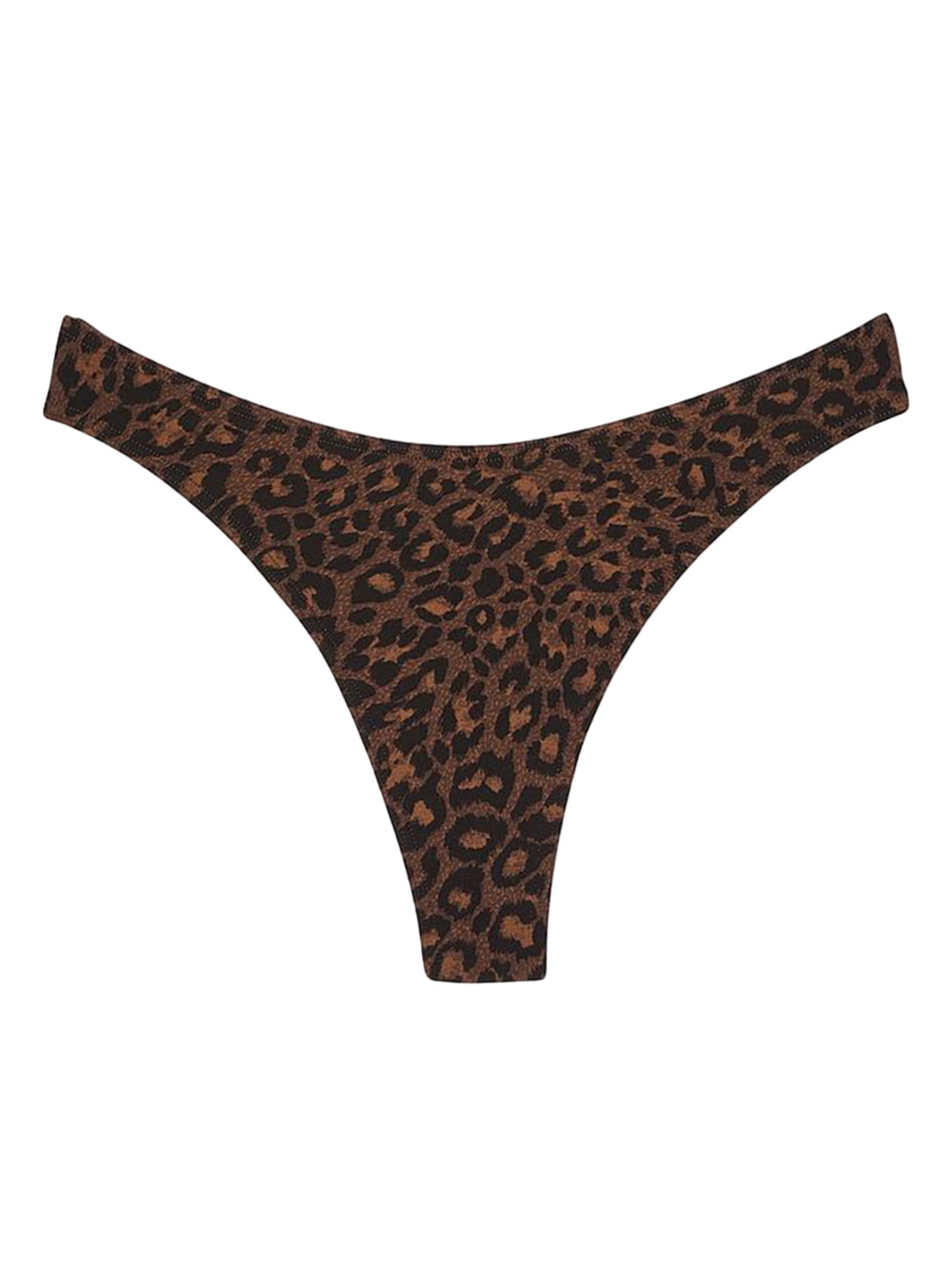 

Victoria's Secret Women Animal Printed High-Leg Scoop Thong Briefs, Black