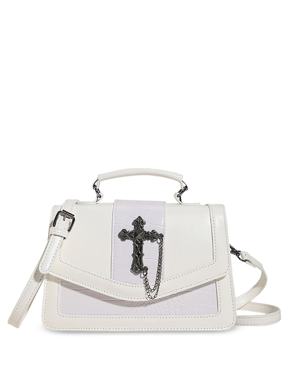 

StyleCast x Revolte PU Bowling Sling Bag, White