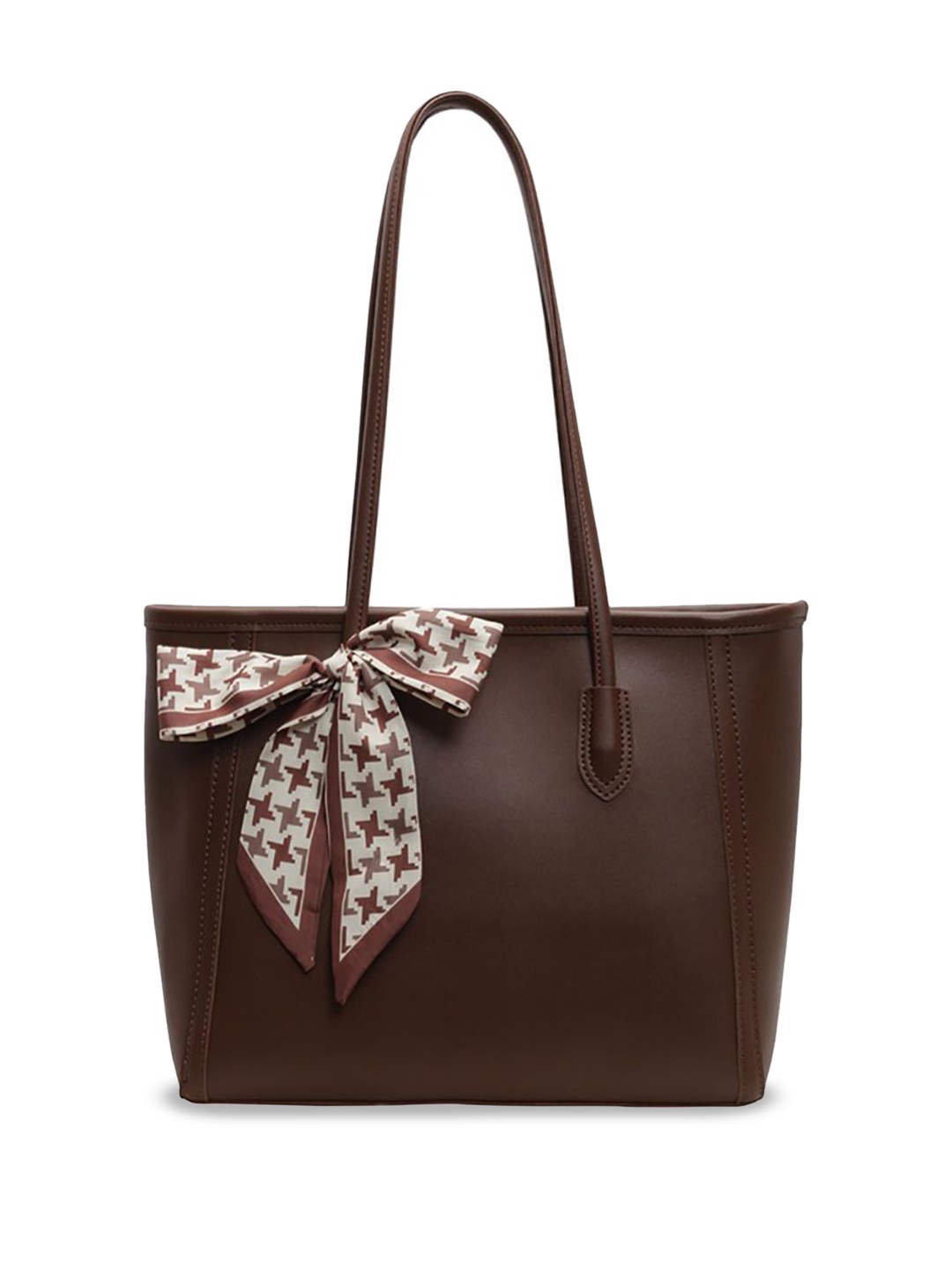

StyleCast x Revolte Women Solid Lace Tote Bag, Brown