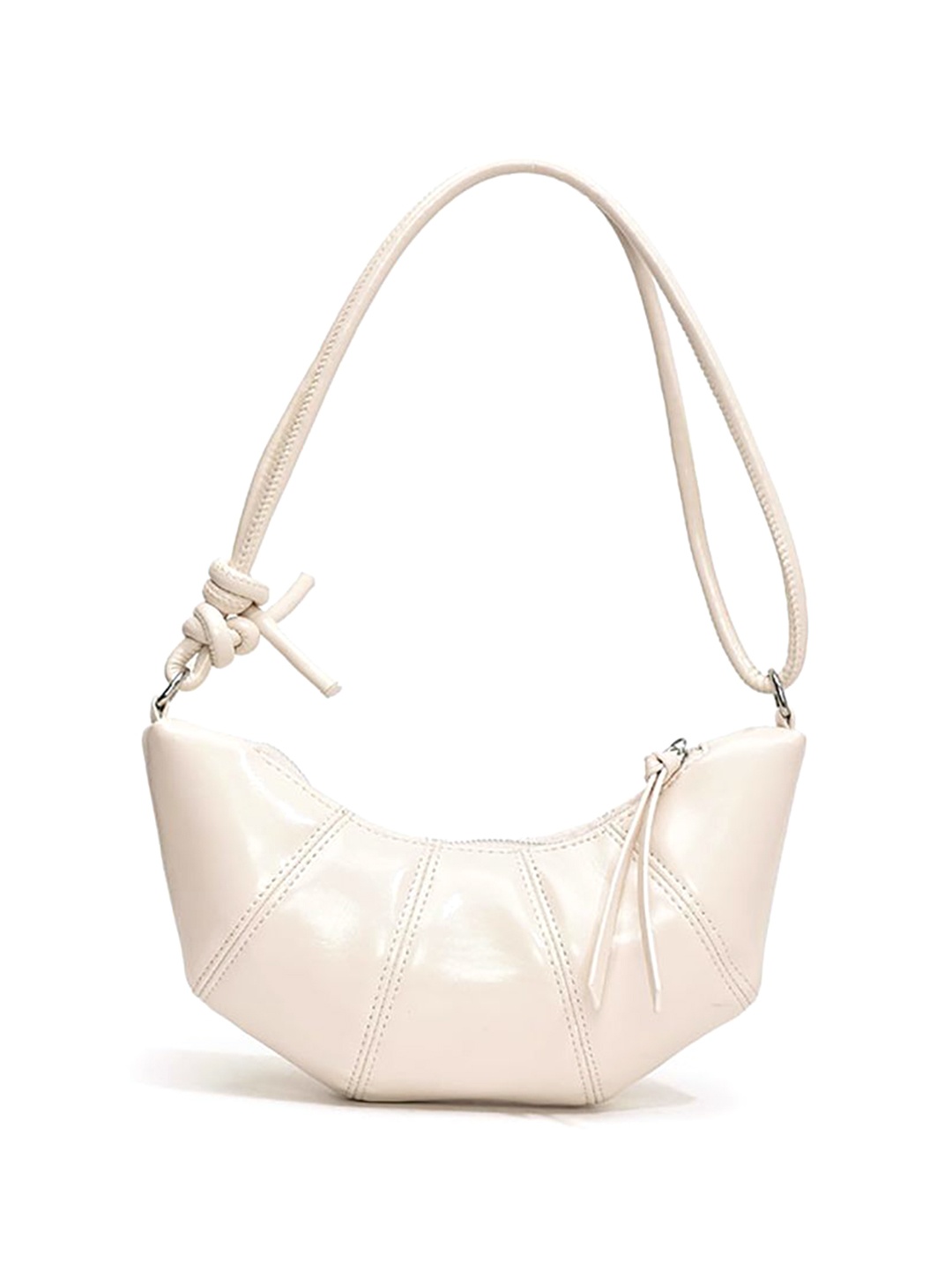 

StyleCast x Revolte Women Solid Half Moon Sling Bag, White