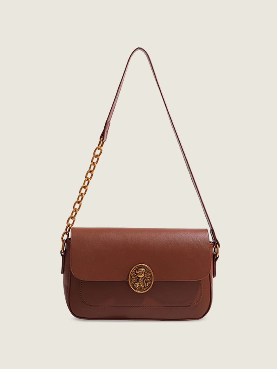 

StyleCast x Revolte Women Solid Shopper Shoulder Bag, Brown