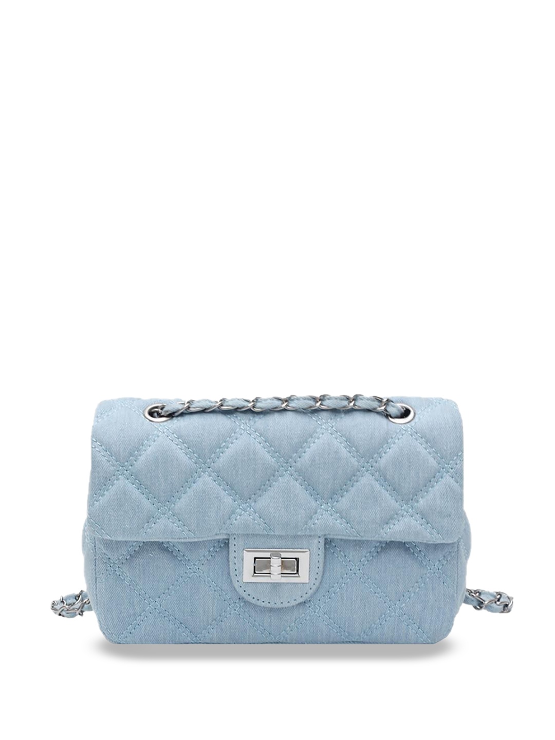 

StyleCast x Revolte Women Textured Swagger Sling Bag, Blue