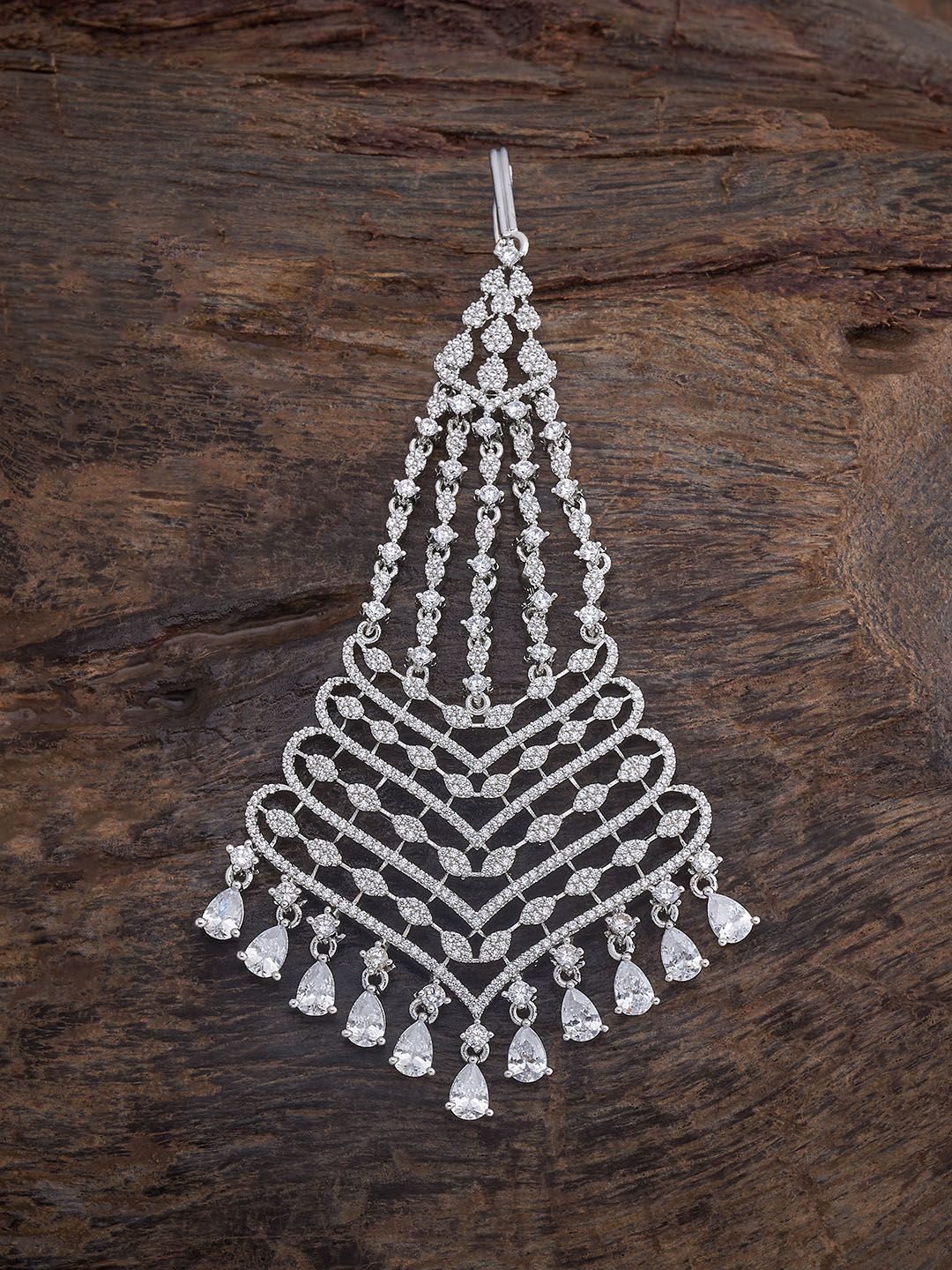 

Kushal's Fashion Jewellery Women Hair Brooch Hair Accessory, Silver