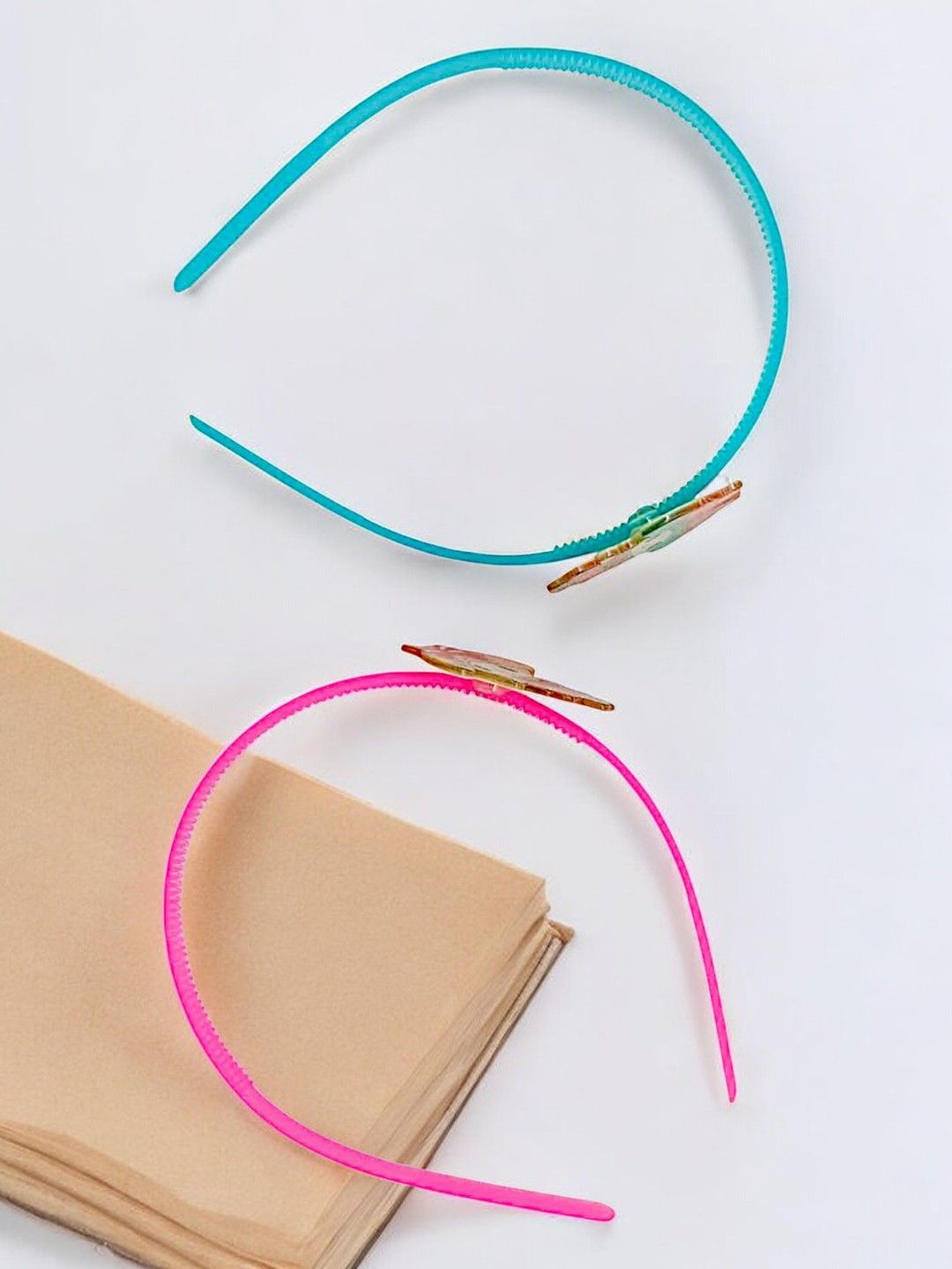 

9blings Girls Set of 2 Hairband, Blue