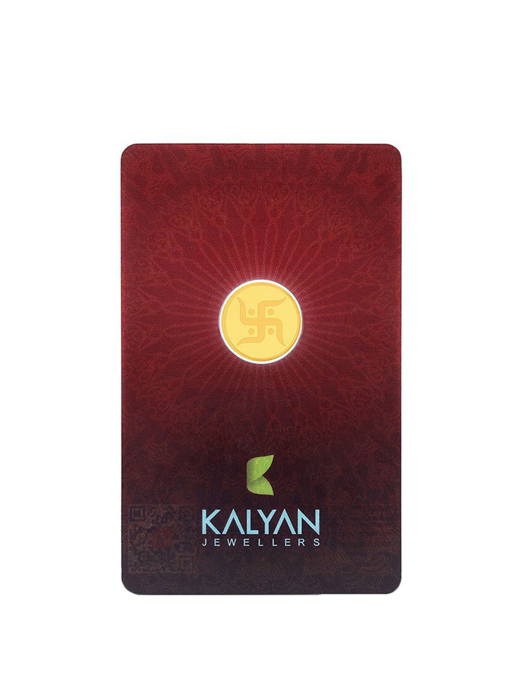 

Kalyan Jewellers 24K (999) Purity Swastik Gold Coin 1 Gms