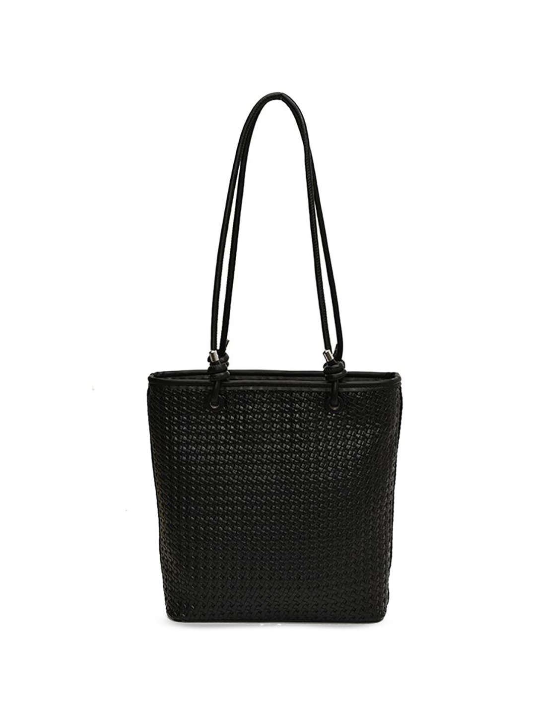 

StyleCast x Revolte Women Textured Structured Tote Bag, Black