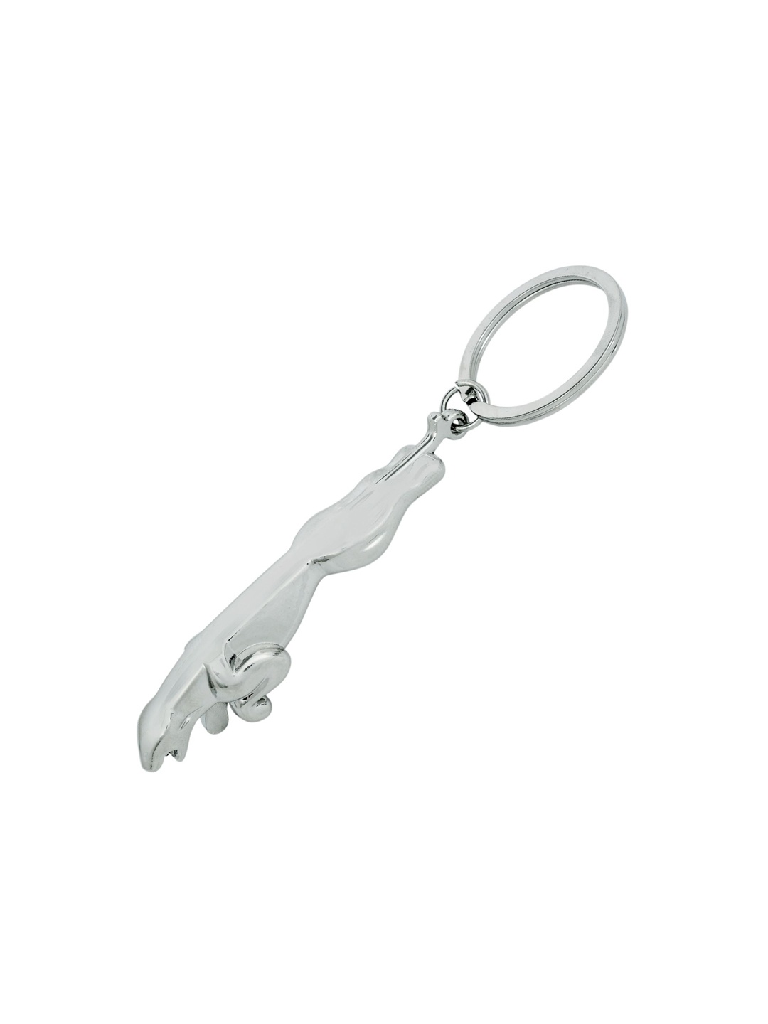 

MEMOIR Silver Plated Tiger Jaguar Keychain, Steel