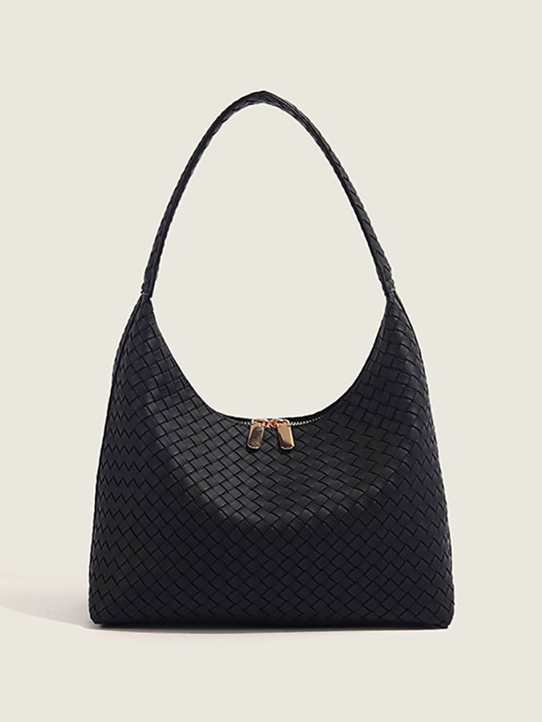 

StyleCast x Revolte Women Textured Structured Handheld Bag, Black