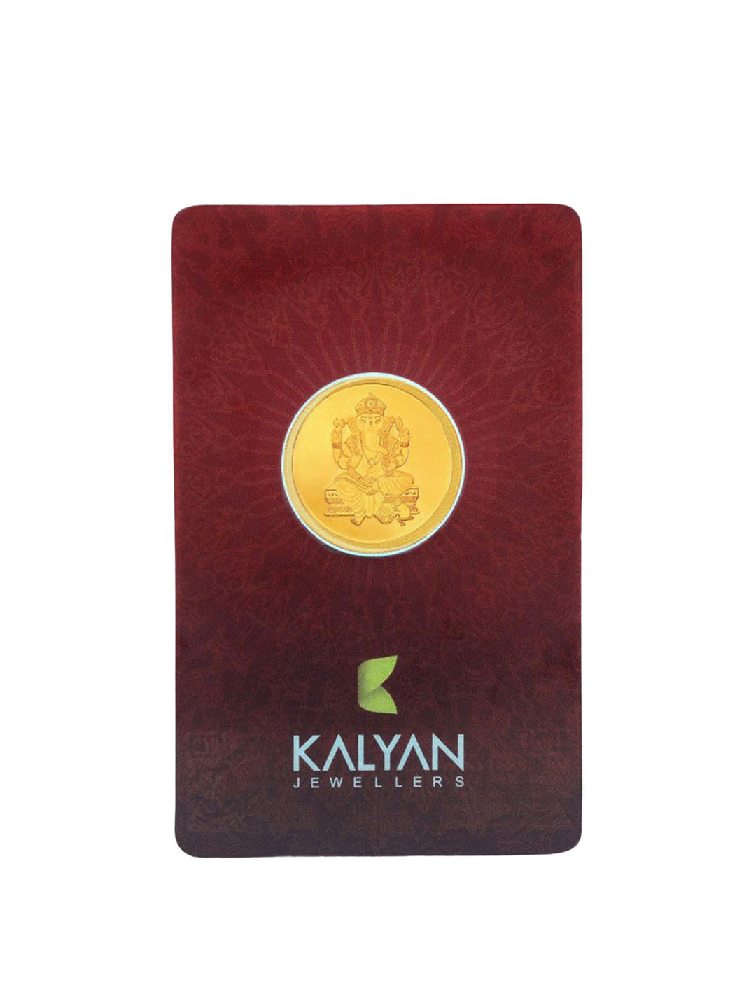 

Kalyan Jewellers 24K (999) Purity Lord Ganesh Gold Coin 5 Gms