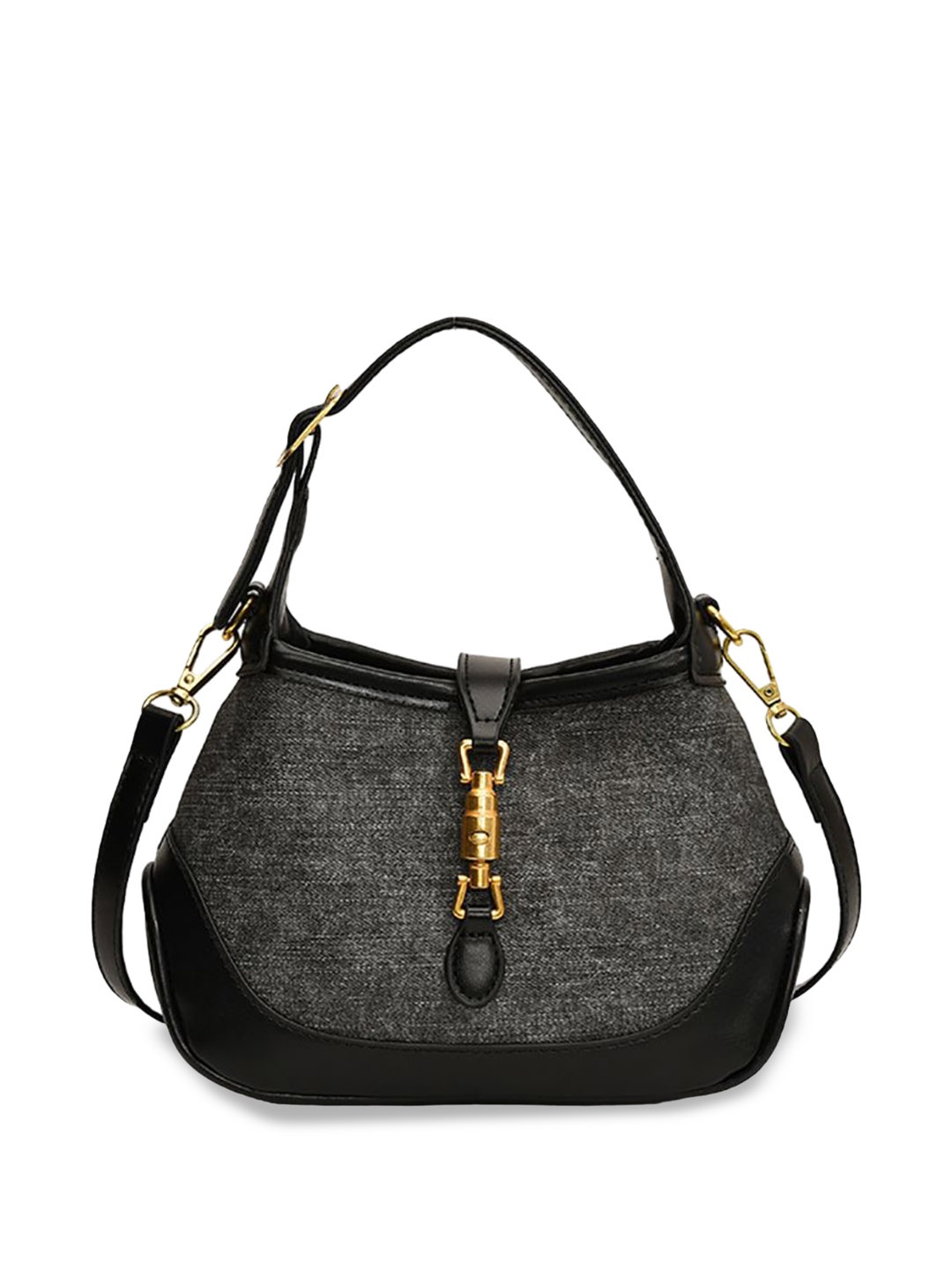 

StyleCast x Revolte Women Solid Swagger Sling Bag, Black