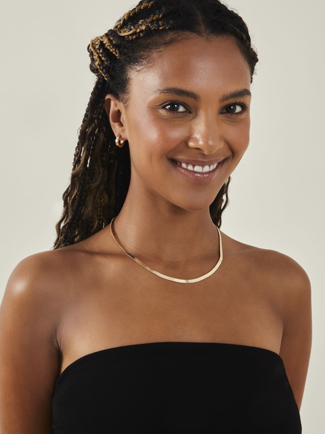 

Accessorize London Minimal Snake Chain, Gold