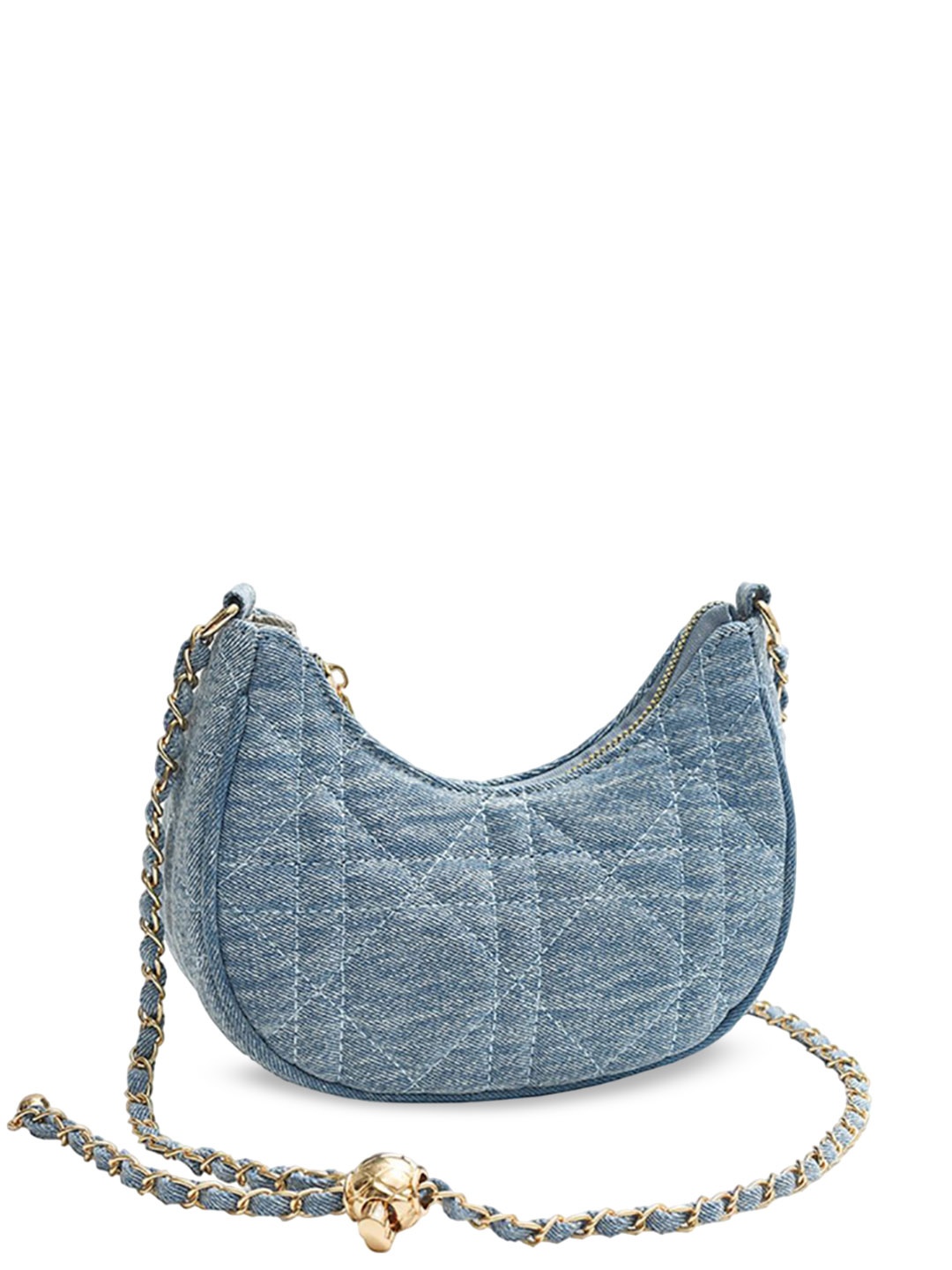 

StyleCast x Revolte Women Textured Swagger Sling Bag, Blue