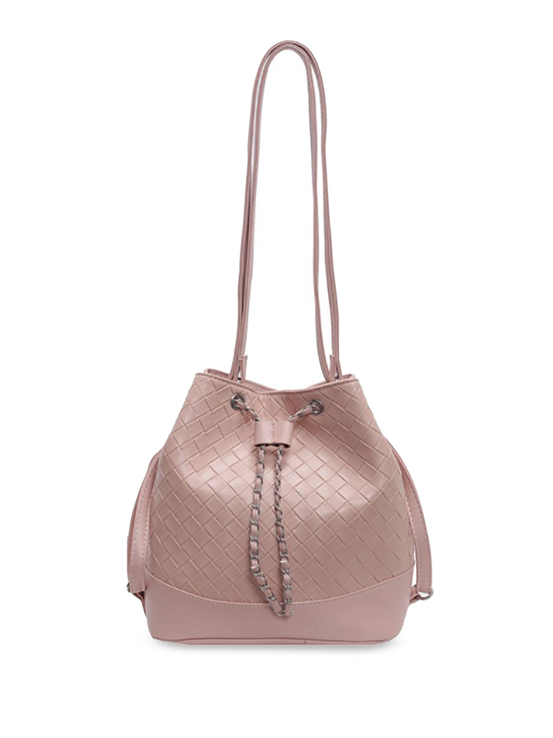 

StyleCast x Revolte Women Textured Swagger Sling Bag, Pink