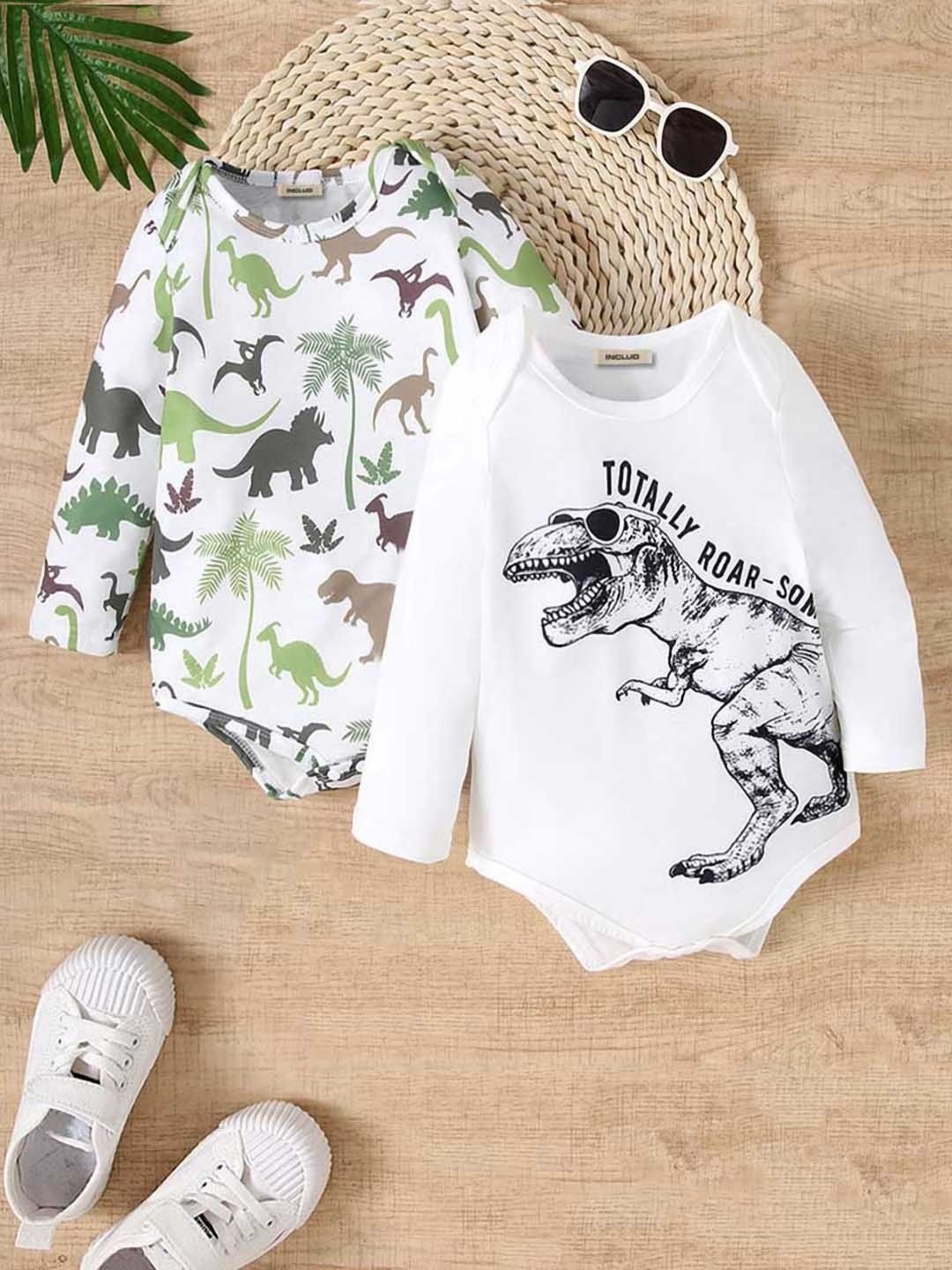 

INCLUD Boys 2 Printed Pockets T-shirt, White