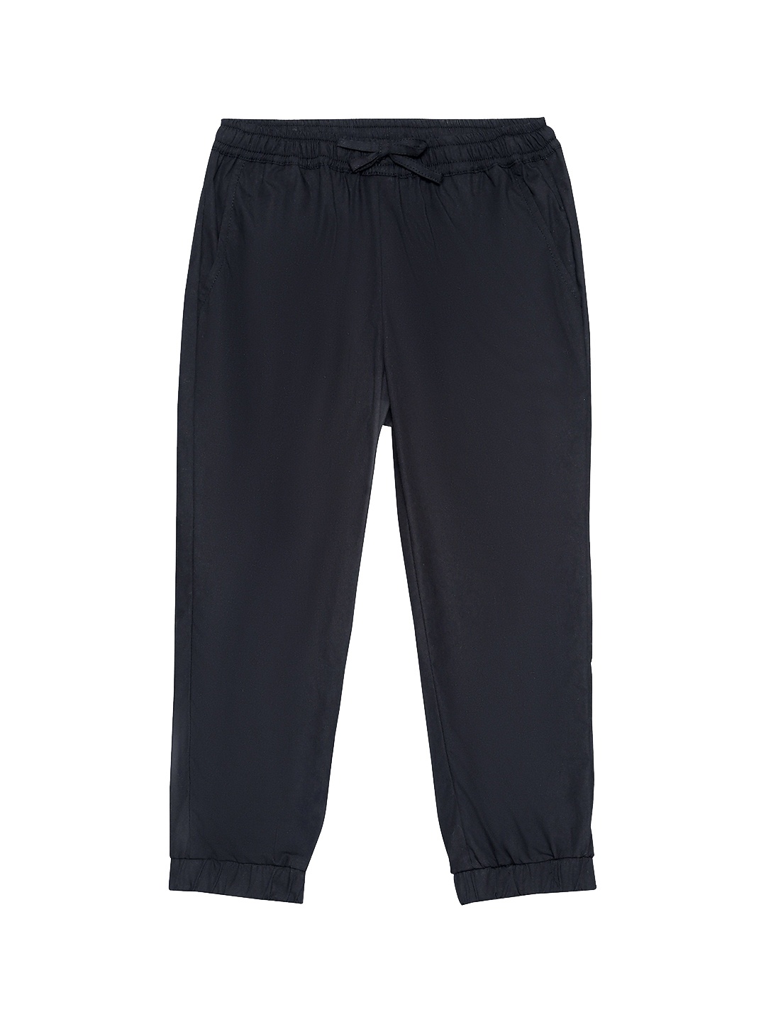 

charkhee Kids Cotton Smart Regular Fit Mid-Rise Joggers, Black