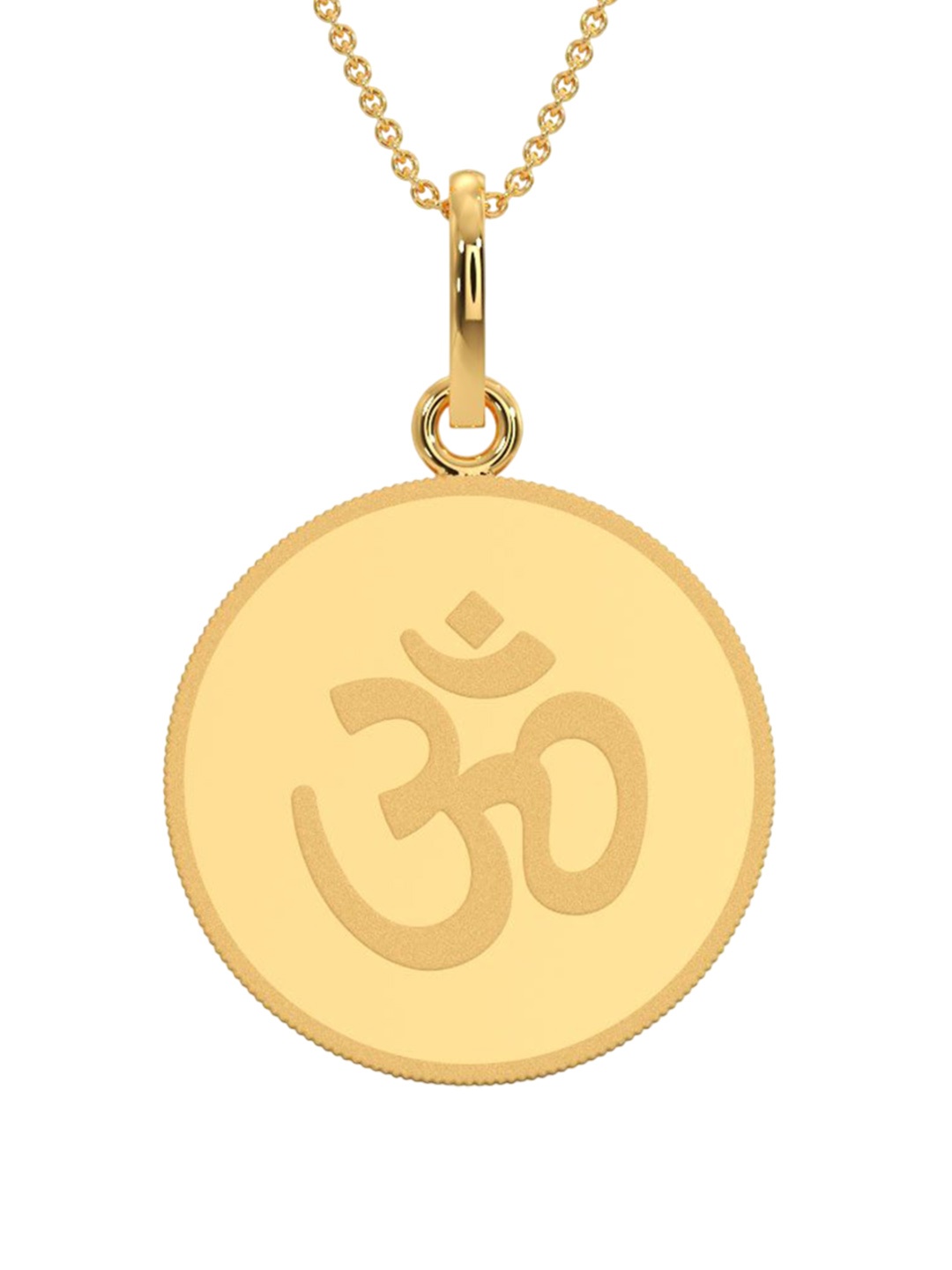 

Kalyan Jewellers 24K (999) Purity OHM Gold Coin Pendant 4 Gms