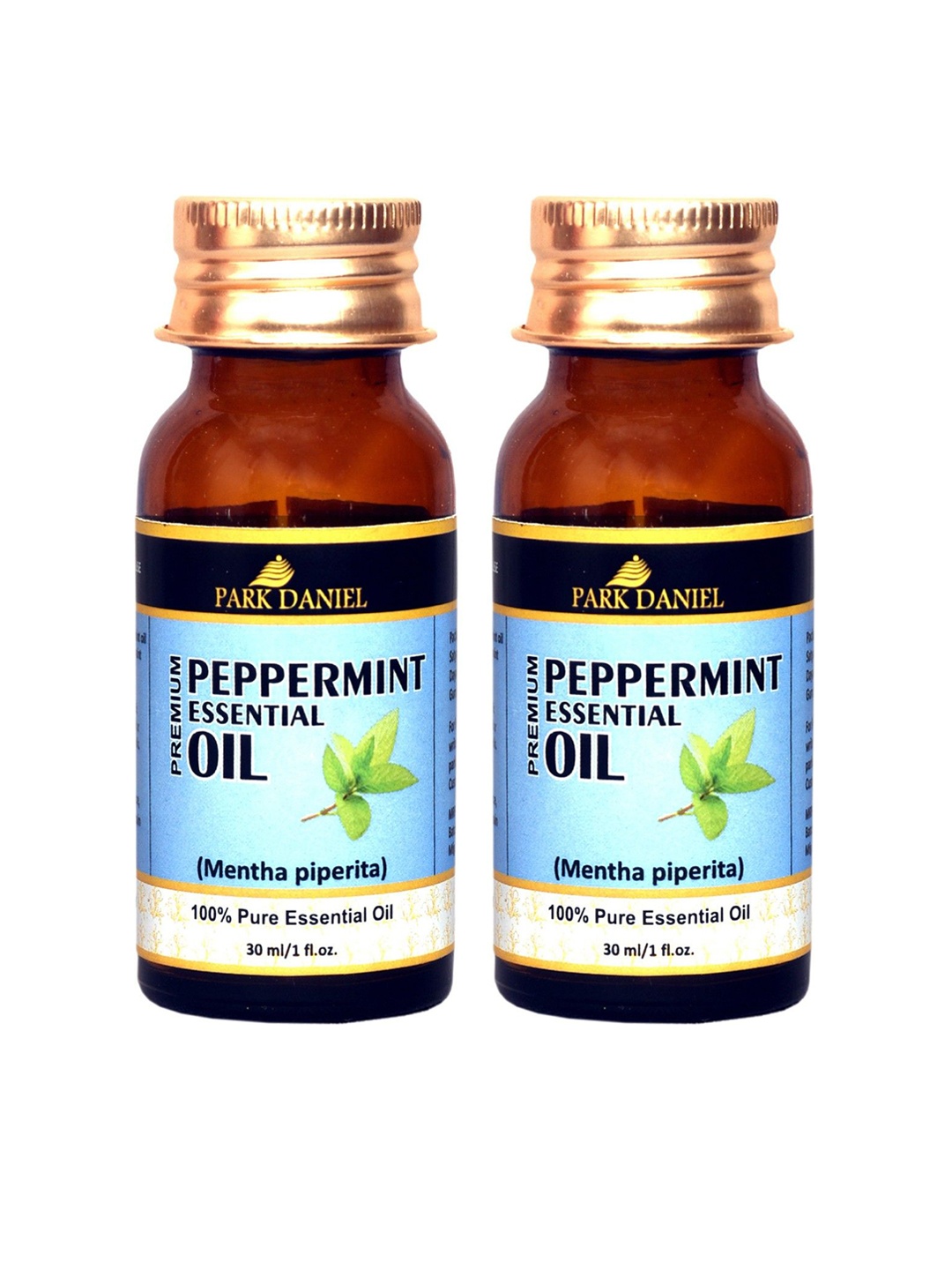 

Park Daniel Set Of 2 Premium Peppermint Essential Oil - 30 ml Each, Transparent