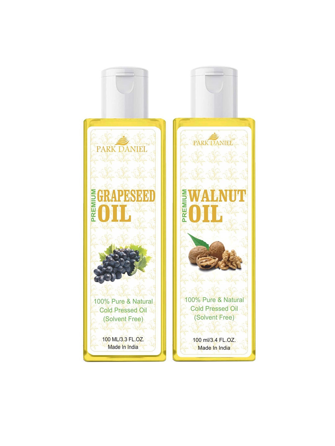 

Park Daniel Set Of 2 Grapeseed & Walnut Massage Oils - 100ml Each, Transparent