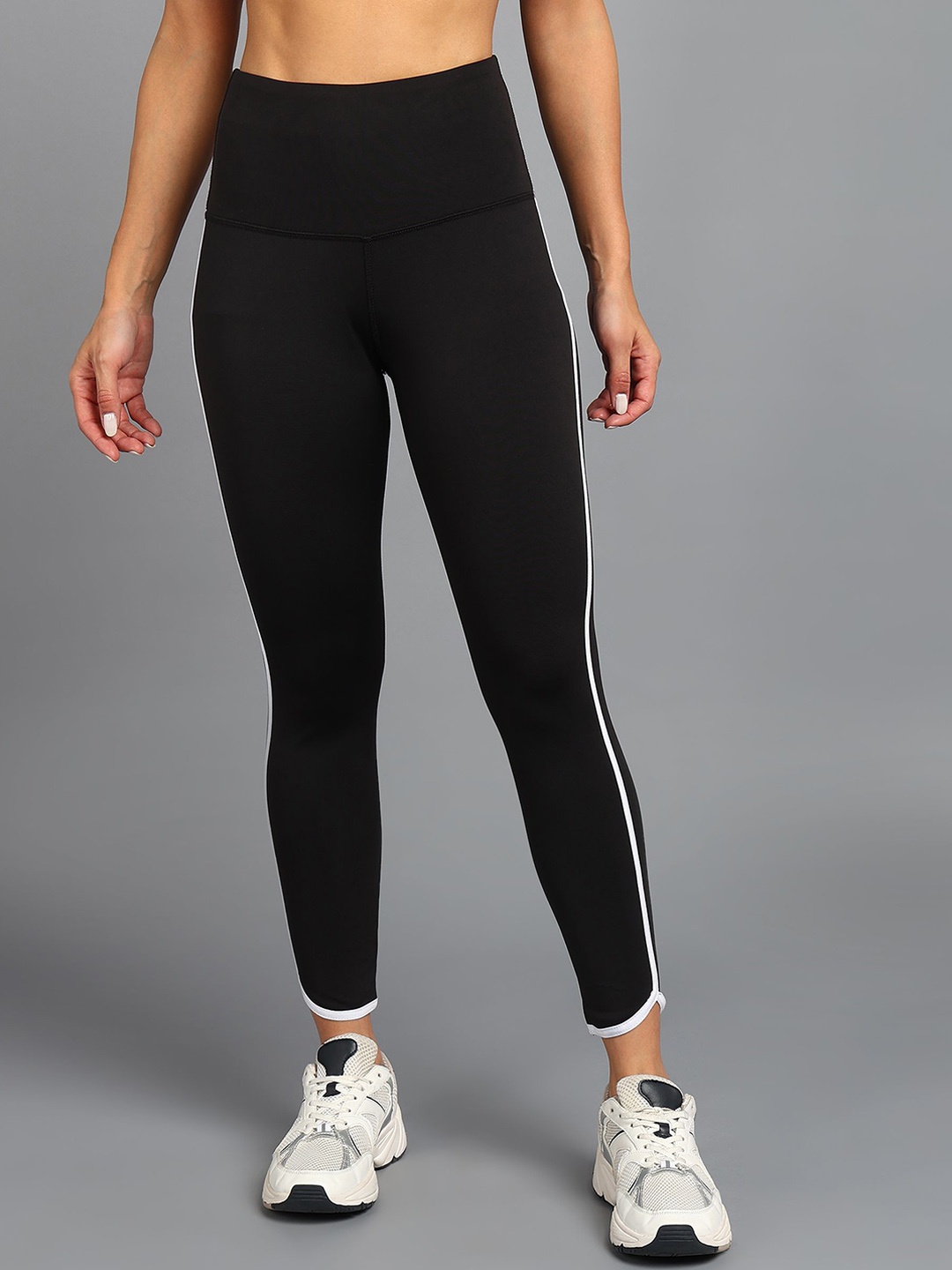 

Rock Paper Scissors Women Ankle-Length Gym Tights, Black