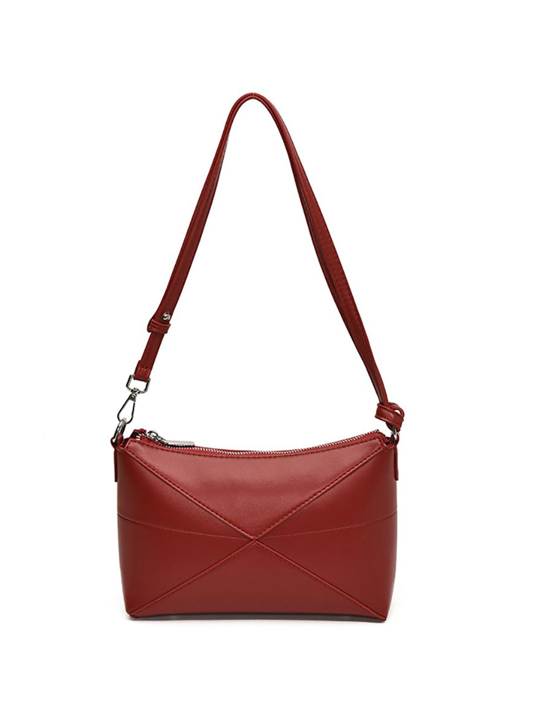 

StyleCast x Revolte Women Solid Shopper Shoulder Bag, Red