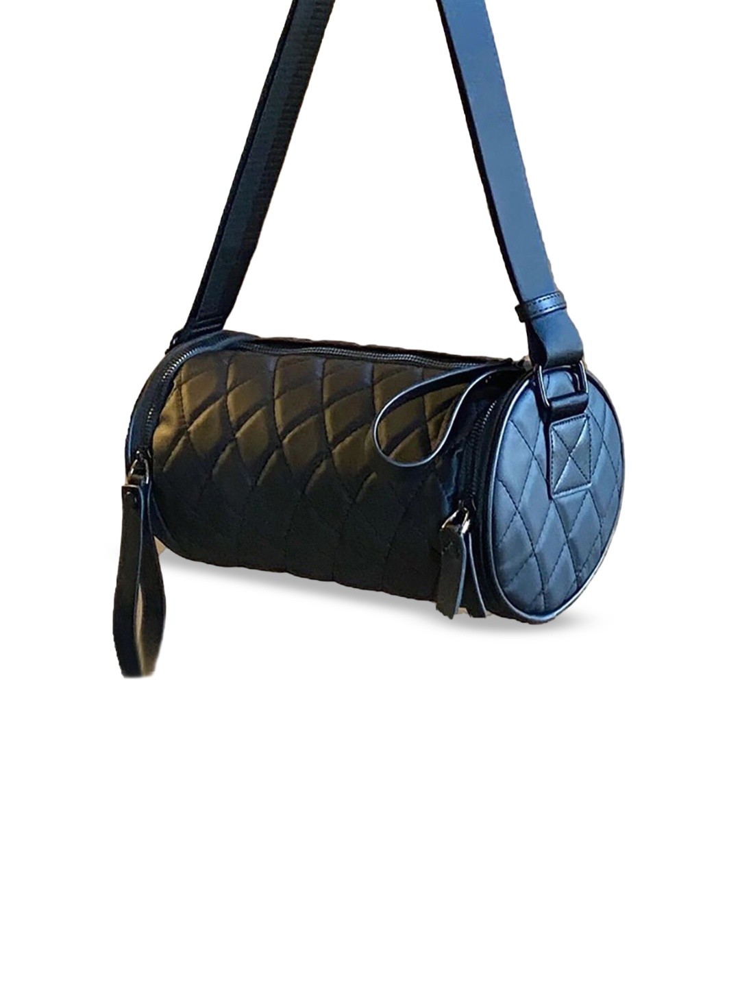 

StyleCast x Revolte Women Textured Structured Shoulder Bag, Black