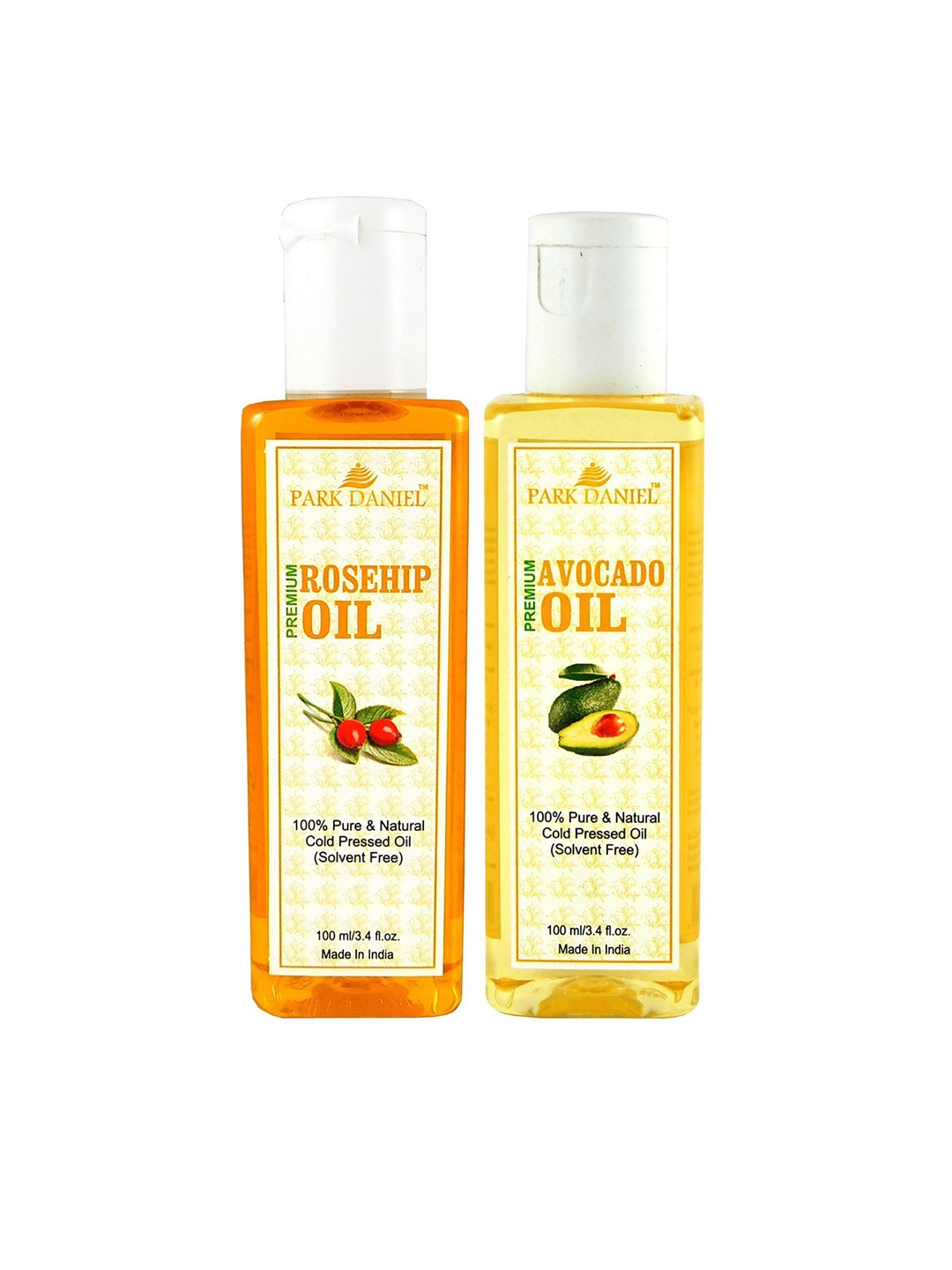 

Park Daniel Set Of 2 Rosehip Oil & Avocado Oil- 100 ml, Transparent