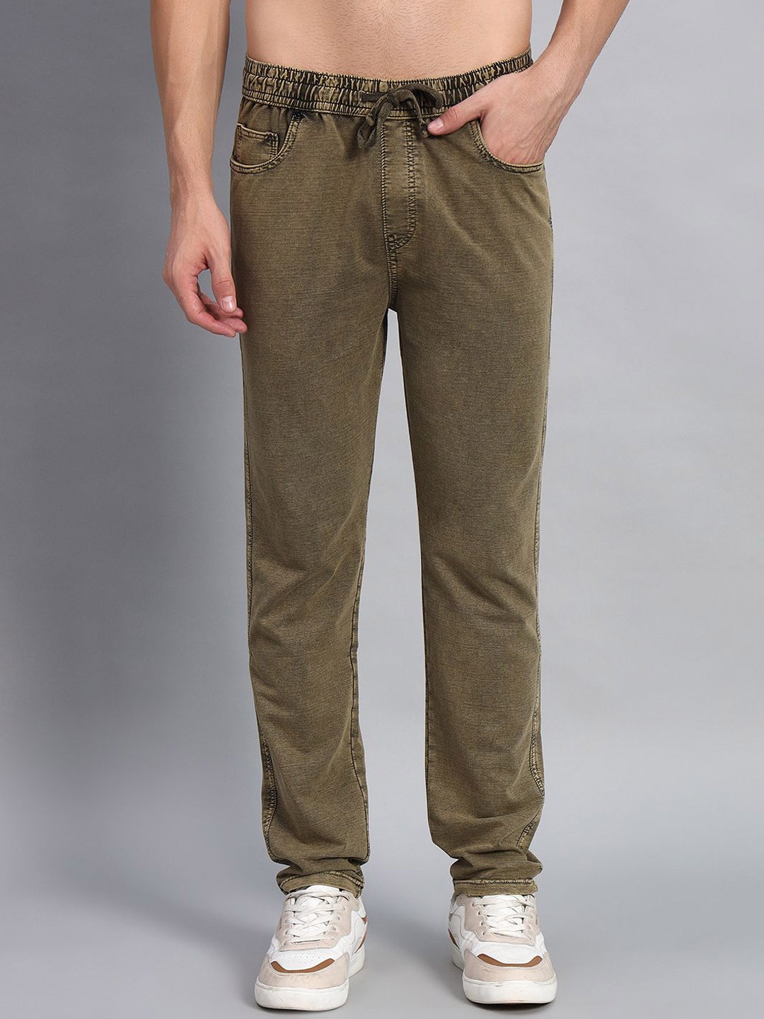

AECK Men Mid-Rise Woven Trouser, Brown